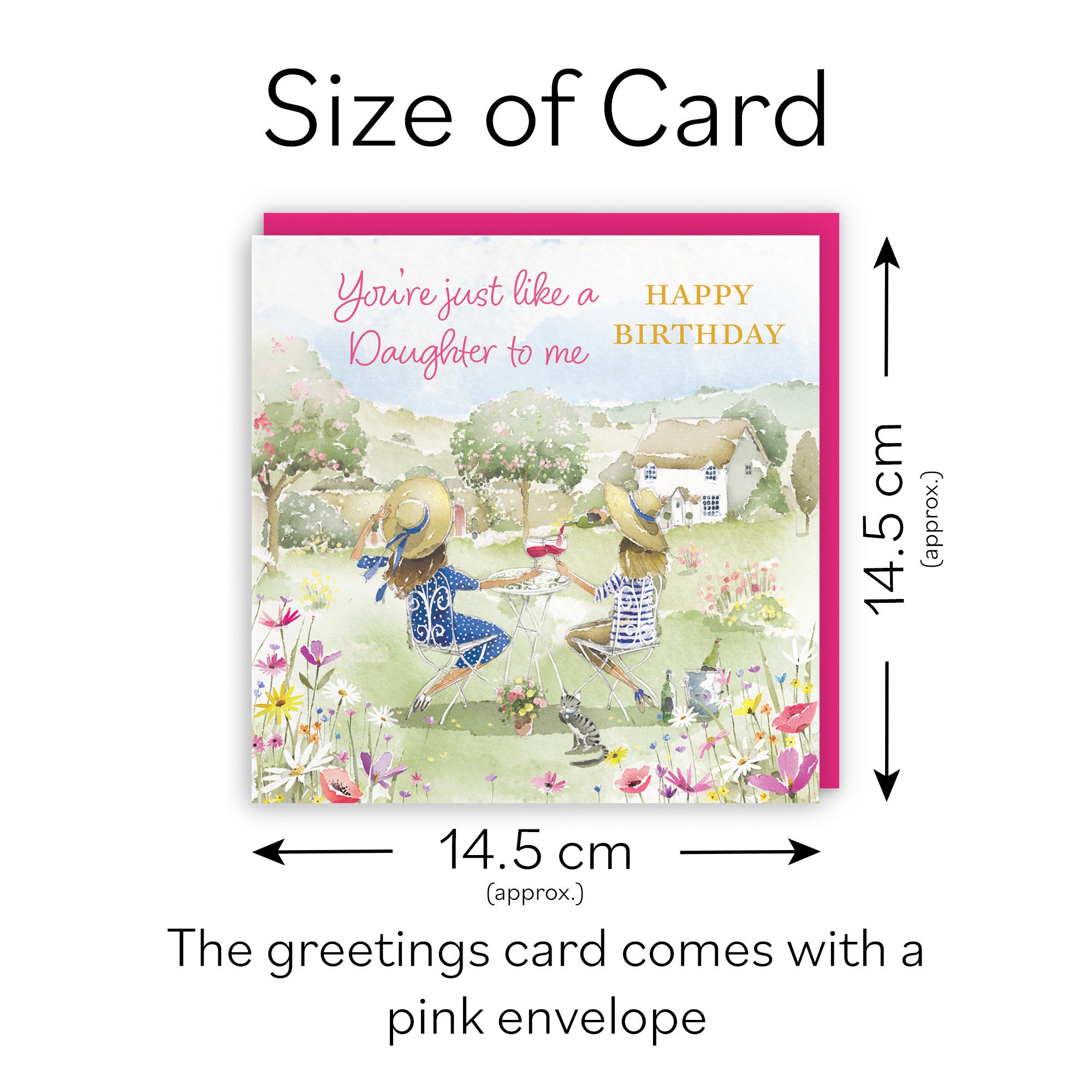 Like A Daughter To Me Birthday Card Countryside Garden Milo's Gallery - Default Title (RT06320)