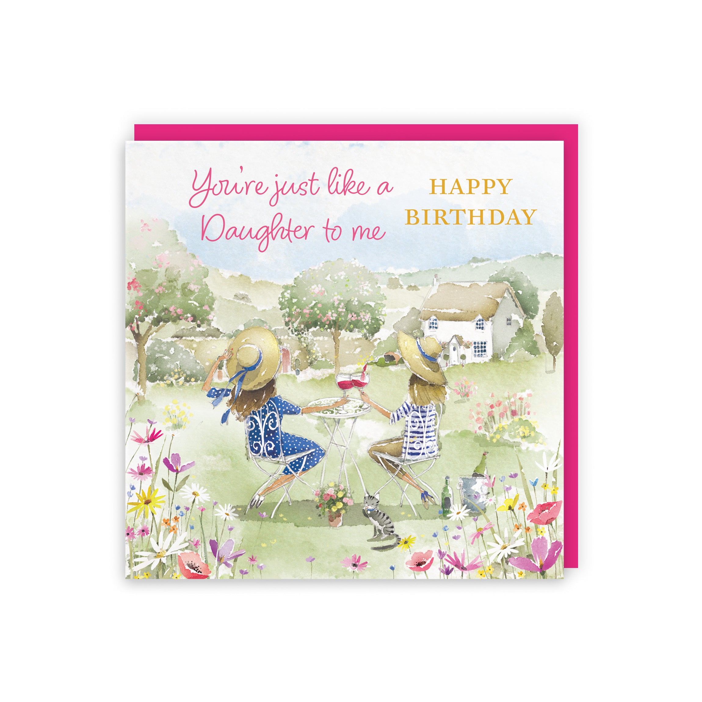 Like A Daughter To Me Birthday Card Countryside Garden Milo's Gallery - Default Title (RT06320)