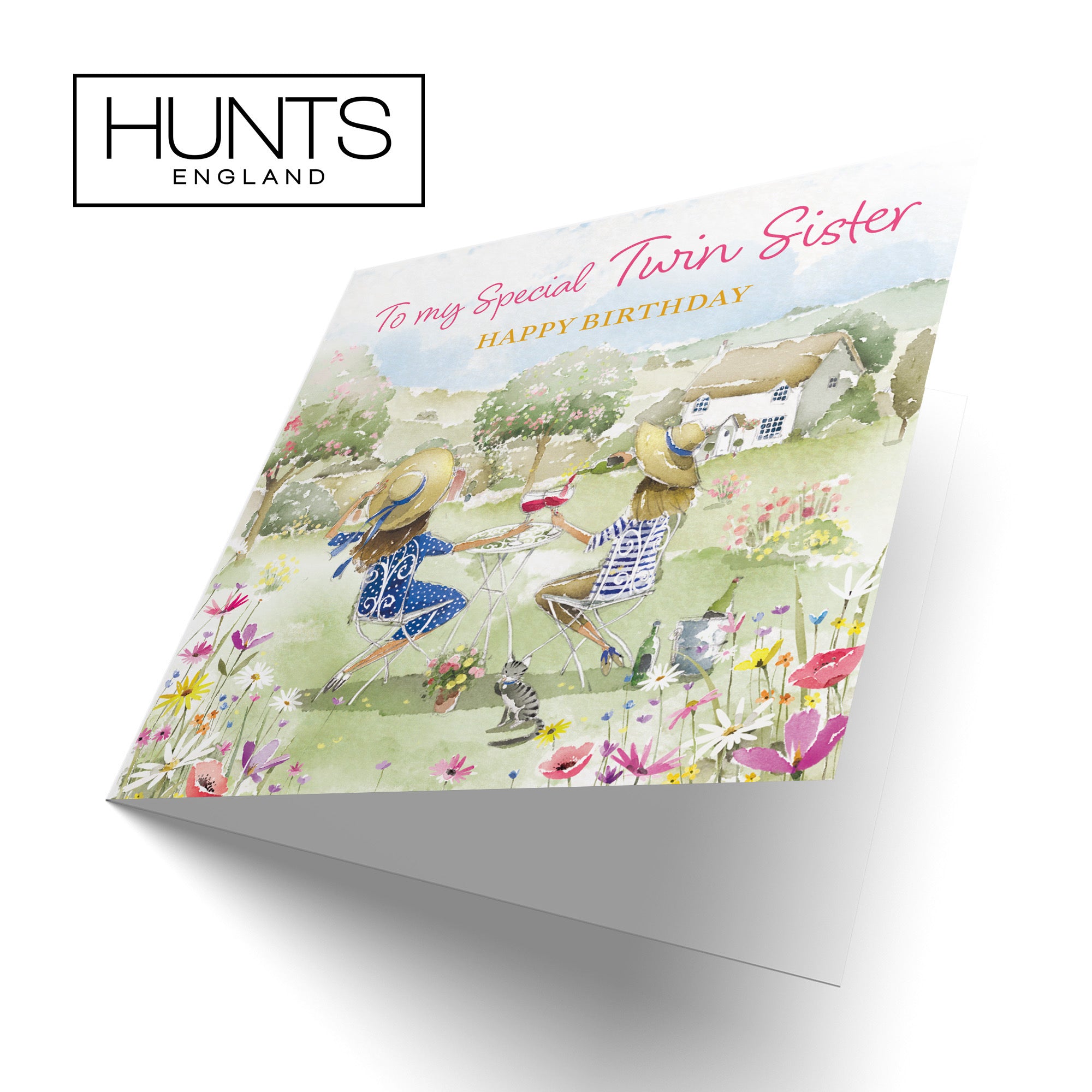 Twin Sister Birthday Card Countryside Garden Milo's Gallery - Default Title (RT06322)