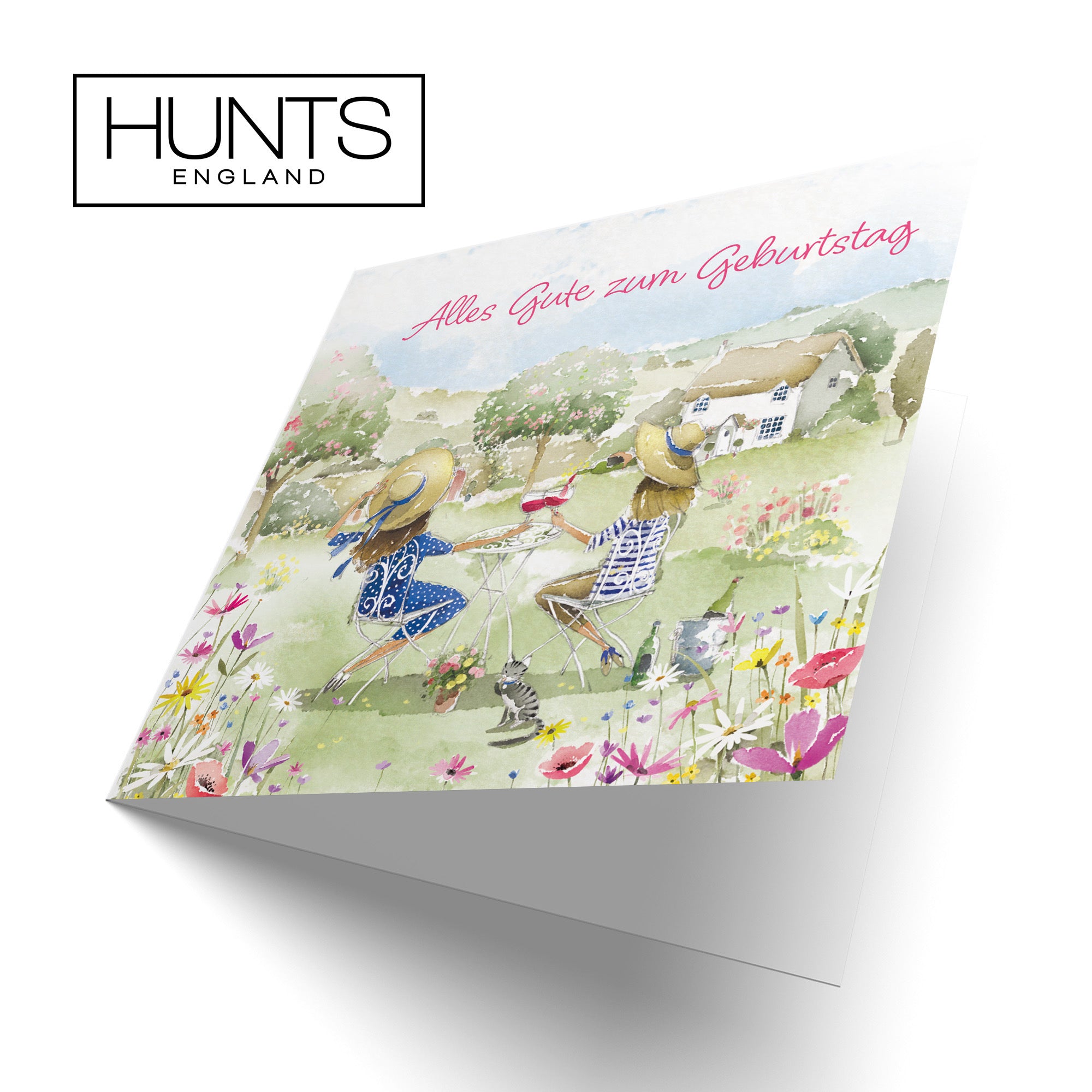 Women's German Language Birthday Card Countryside Garden Milo's Gallery - Default Title (RT06327)
