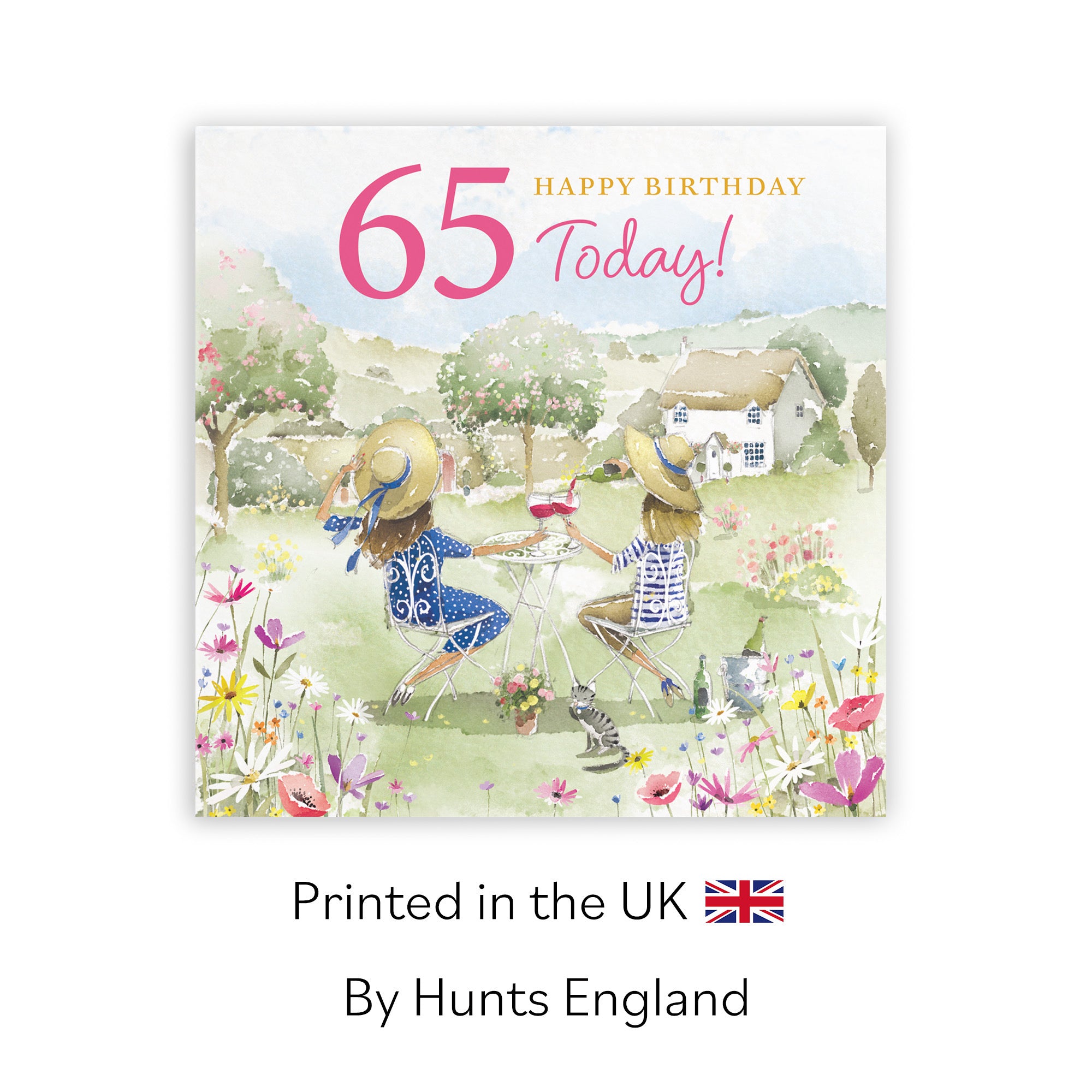 Women's 65th Birthday Card Countryside Garden Milo's Gallery - Default Title (RT06343)