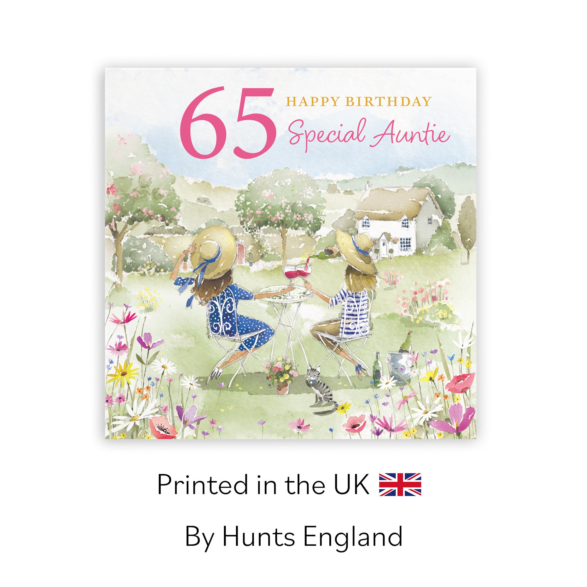65th Auntie Birthday Card Countryside Garden Milo's Gallery - Default Title (RT06347)