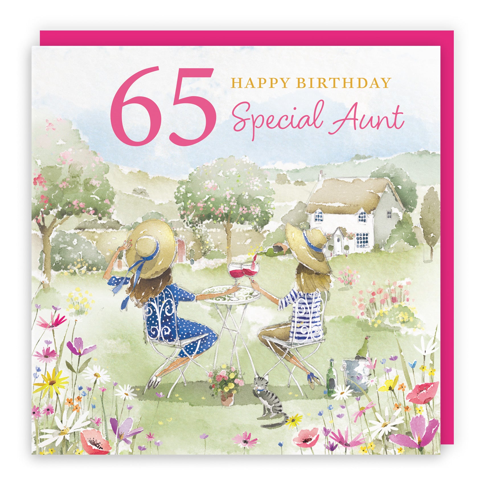 65th Aunt Birthday Card Countryside Garden Milo's Gallery - Default Title (RT06351)