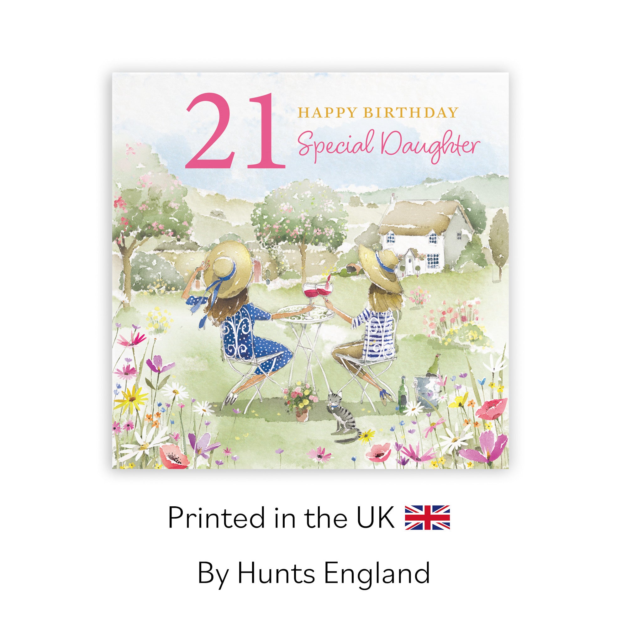 21st Daughter Birthday Card Countryside Garden Milo's Gallery - Default Title (RT06365)
