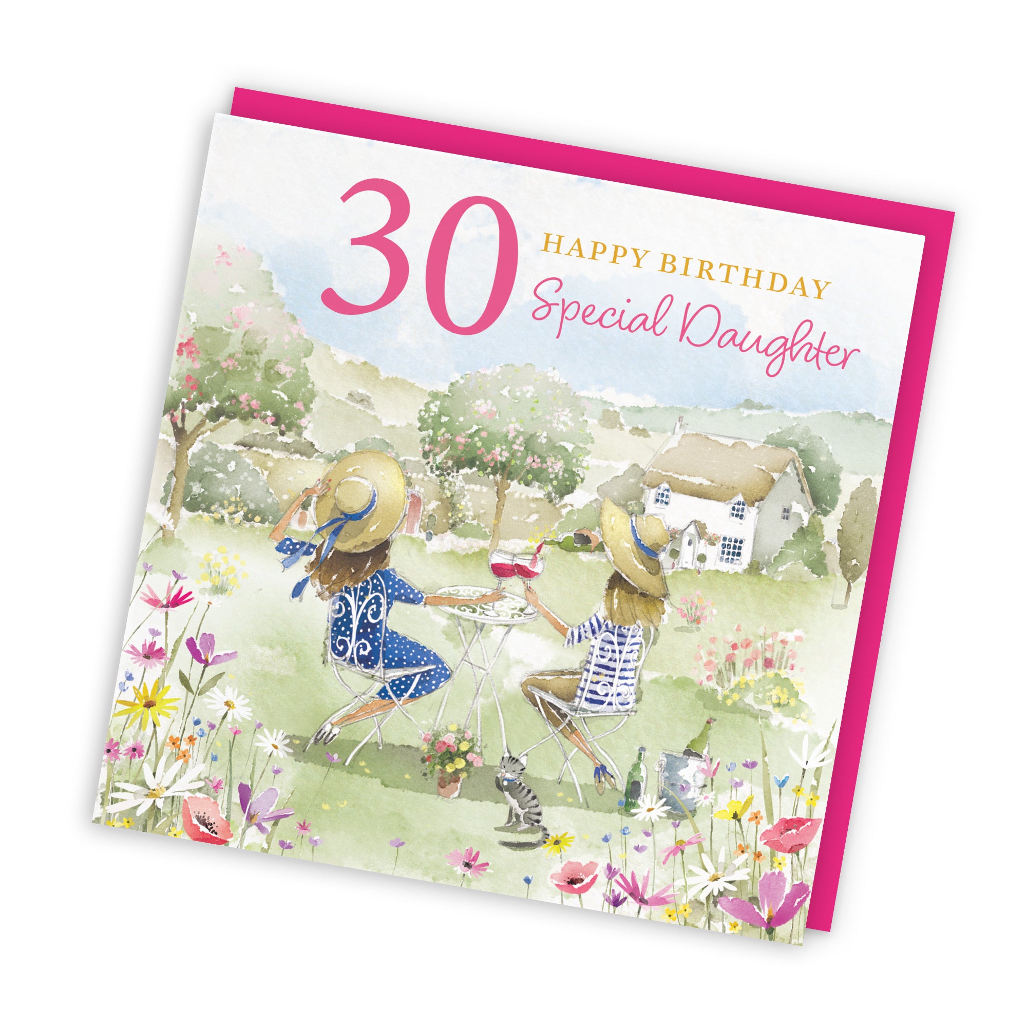 30th Daughter Birthday Card Countryside Garden Milo's Gallery - Default Title (RT06366)
