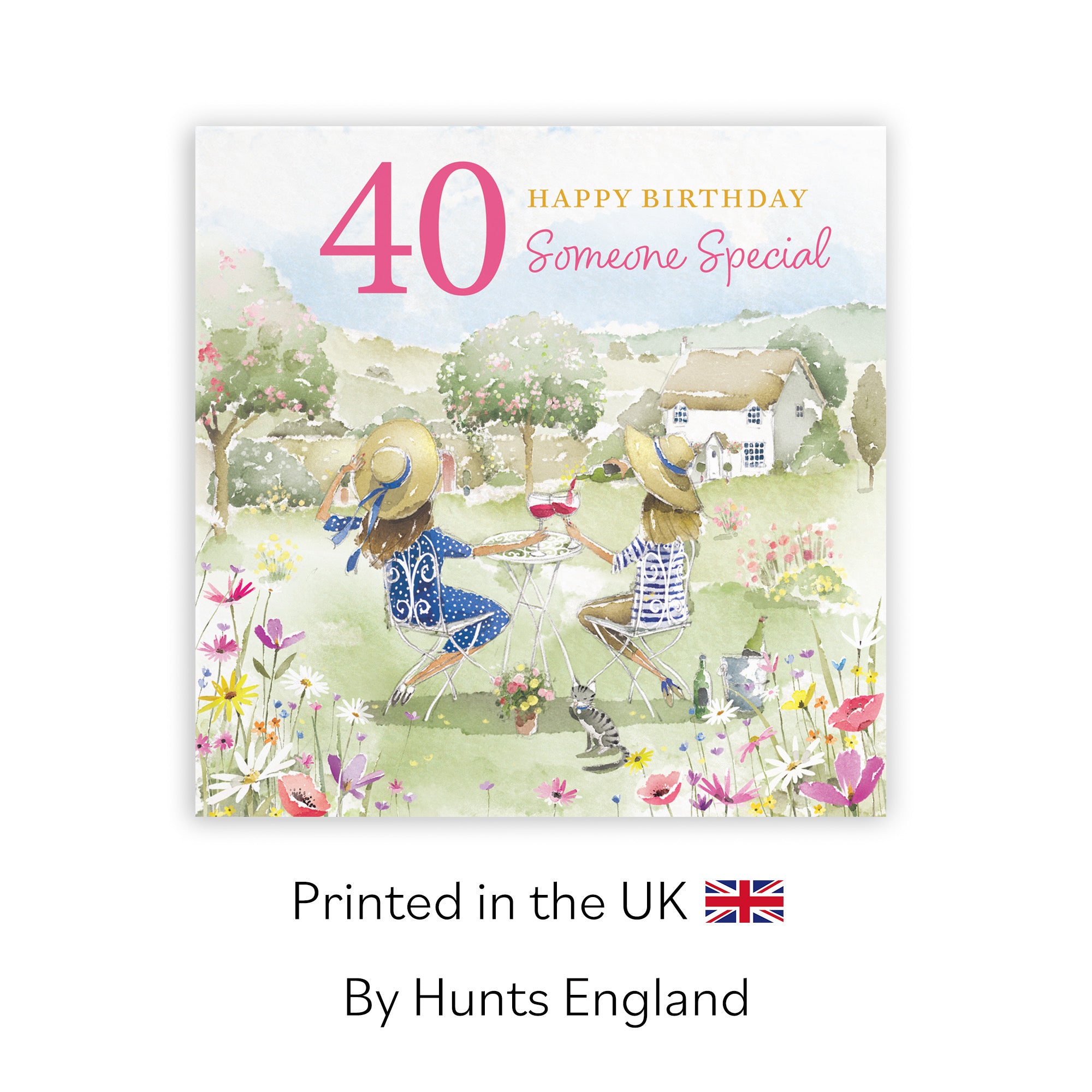 Female 40th Someone Special Birthday Card Countryside Garden Milo's Gallery - Default Title (RT06420)