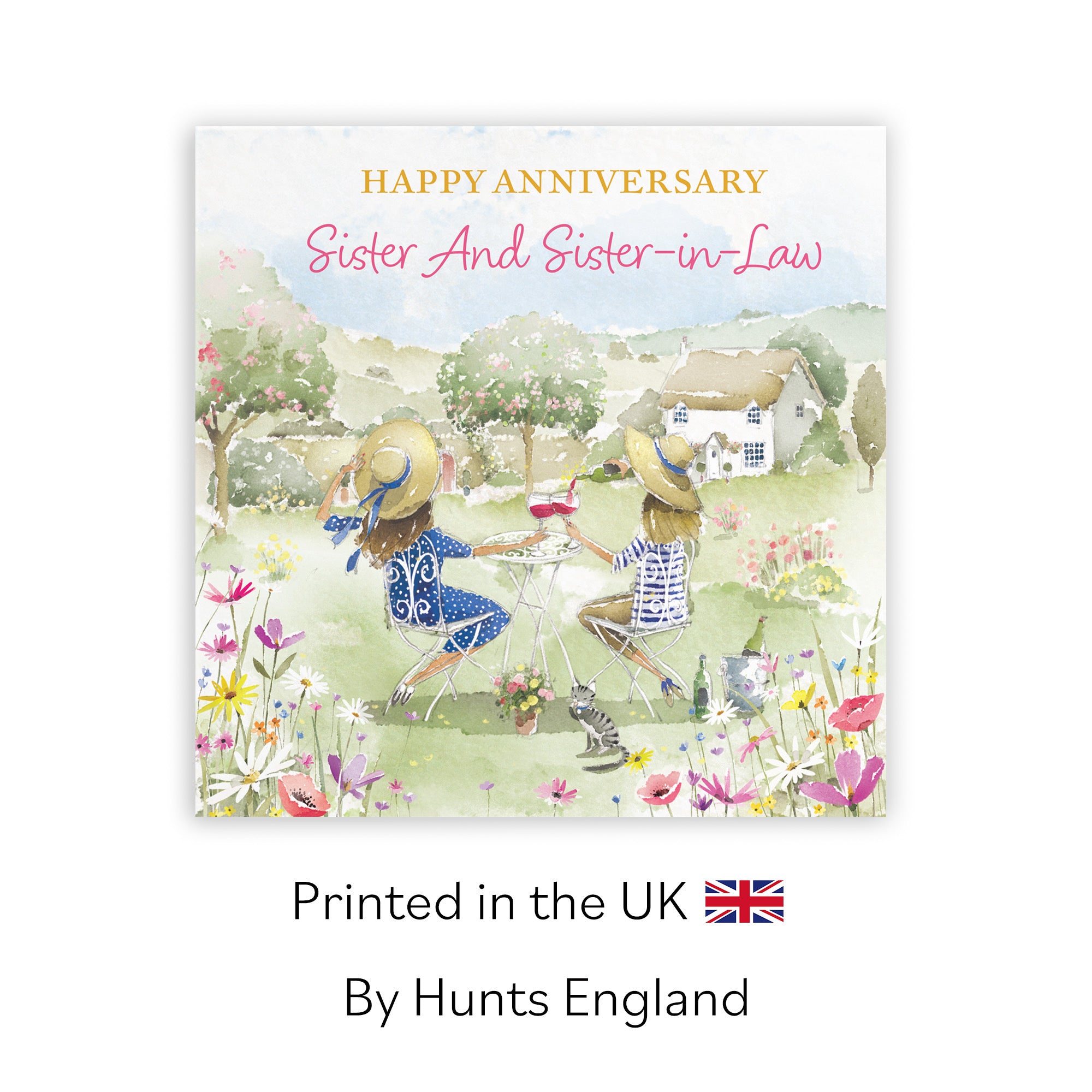 Sister And Sister-in-Law Anniversary Card Countryside Garden Milo's Gallery - Default Title (RT06428)