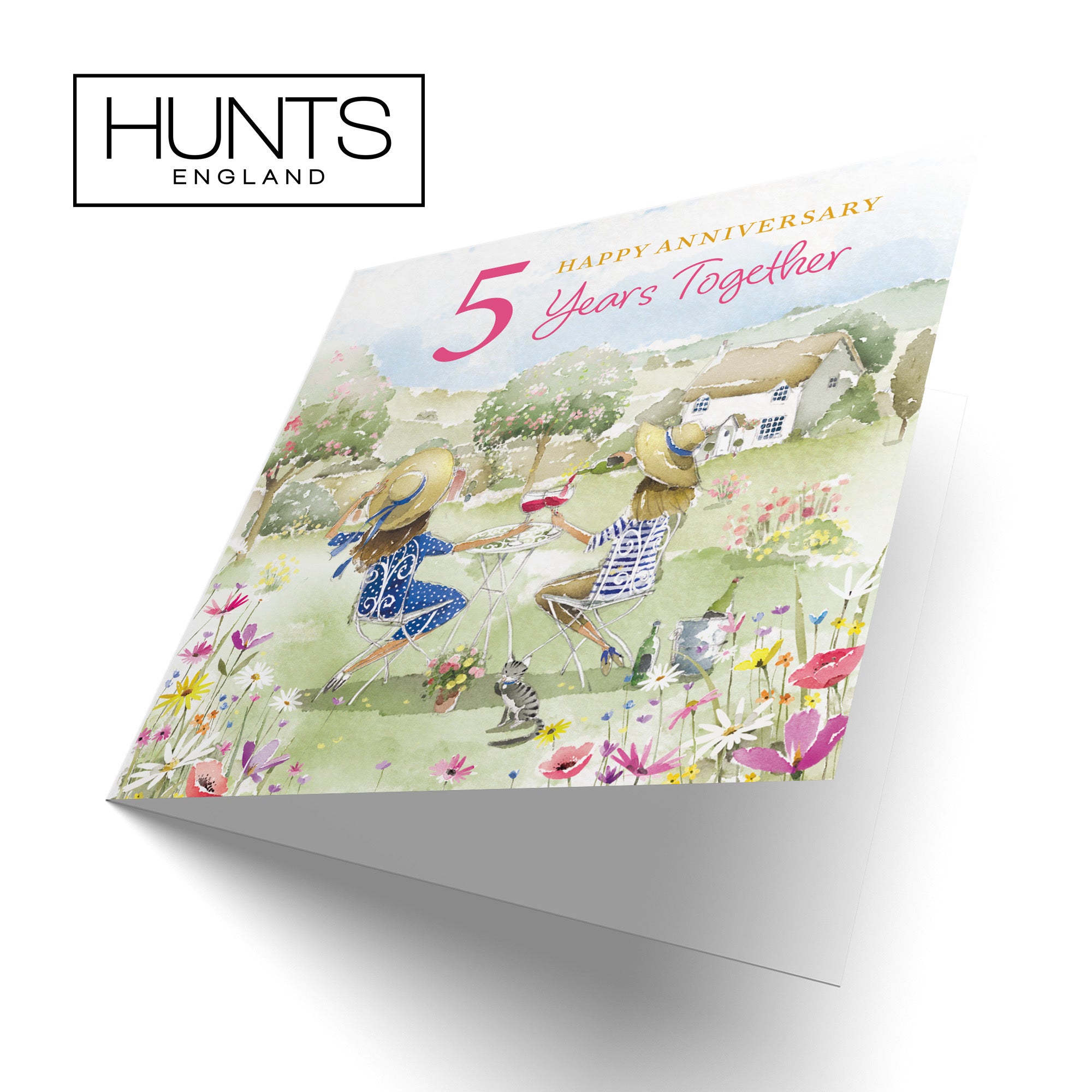 Women's 5th Anniversary Card Countryside Garden Milo's Gallery - Default Title (RT06434)
