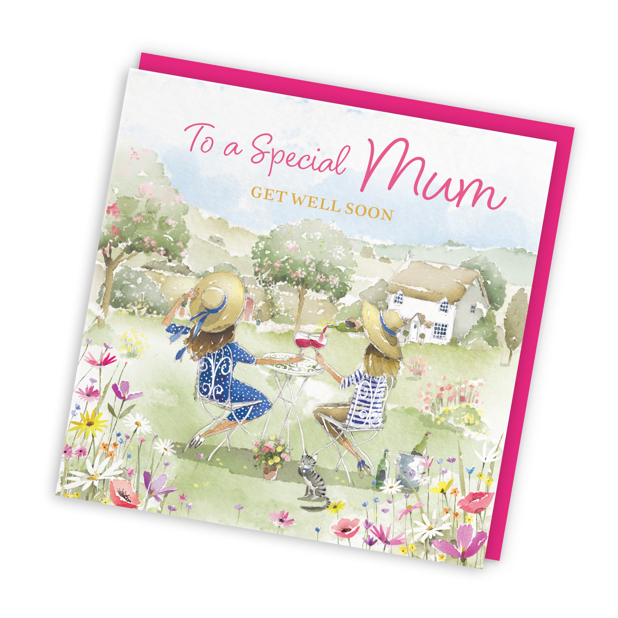 Mum Get Well Card Countryside Garden Milo's Gallery - Default Title (RT06440)