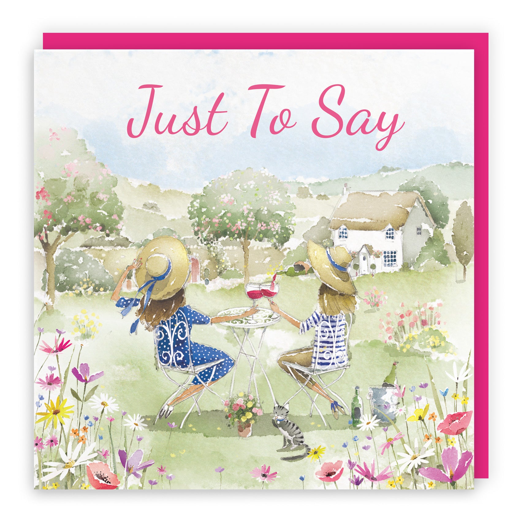 Women's Just To Say Card Countryside Garden Milo's Gallery - Default Title (RT06443)