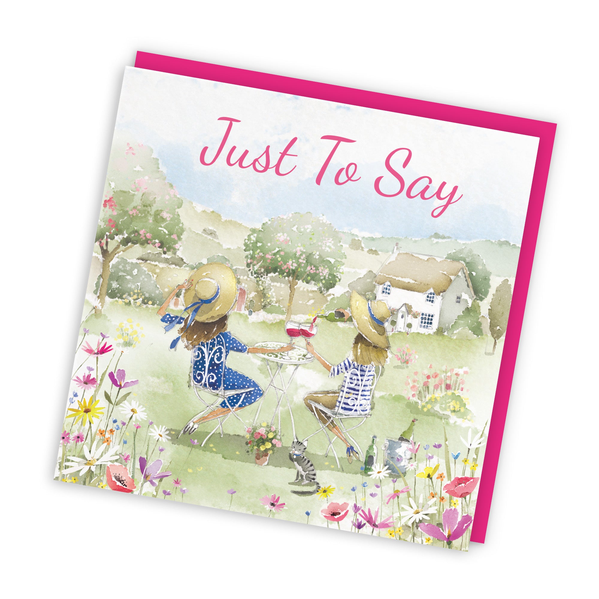 Women's Just To Say Card Countryside Garden Milo's Gallery - Default Title (RT06443)