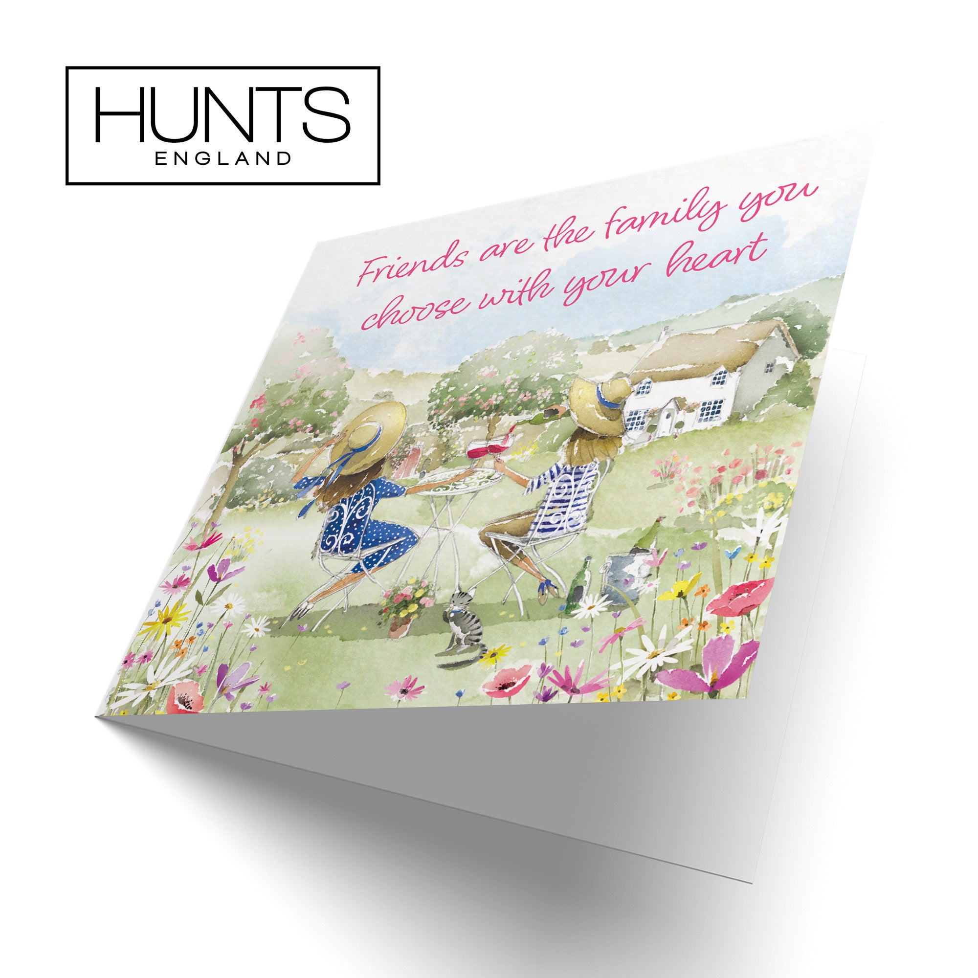 Friends Are Family You Choose Friendship Card Countryside Garden Milo's Gallery - Default Title (RT06448)