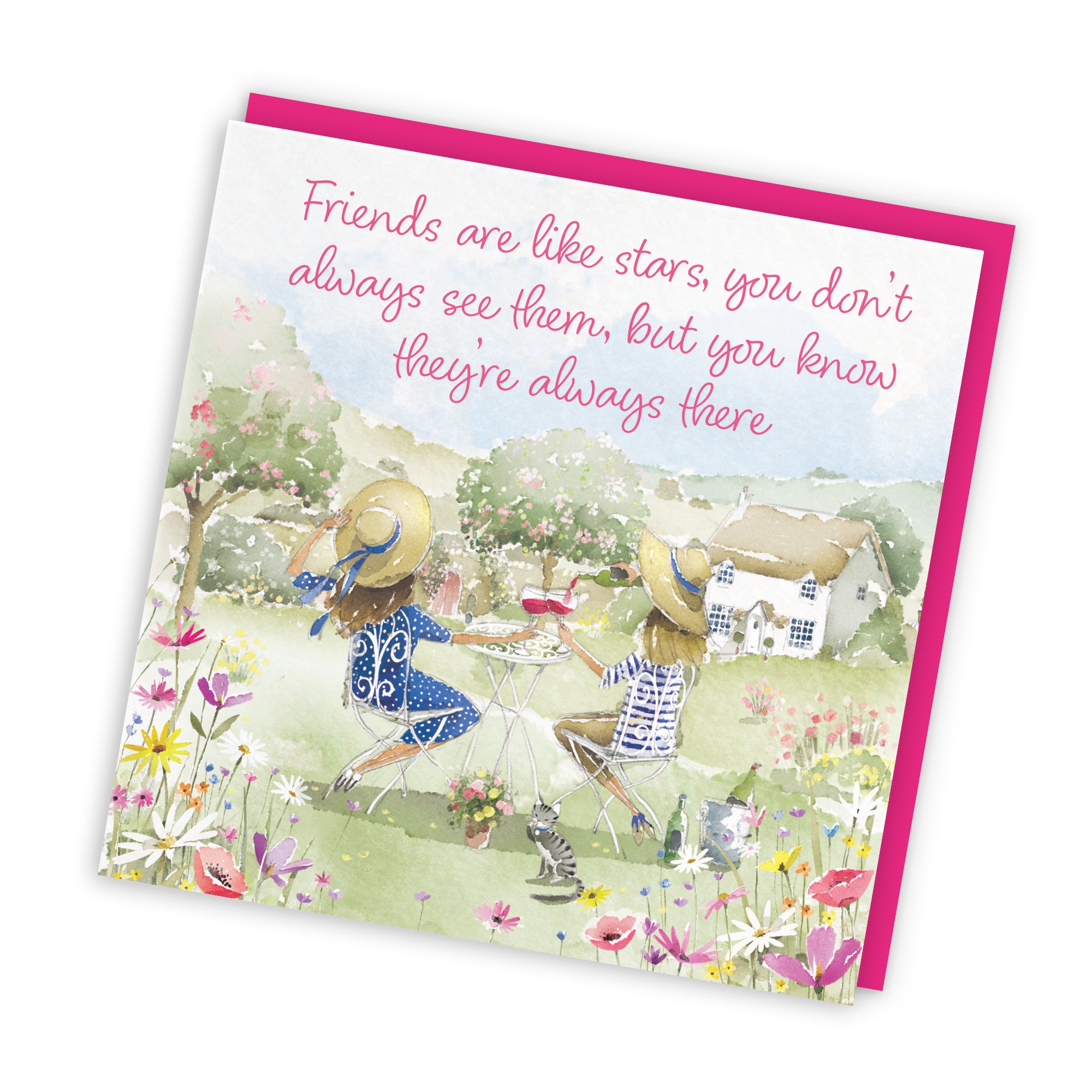 Friends Are Like Stars Friendship Card Countryside Garden Milo's Gallery - Default Title (RT06449)