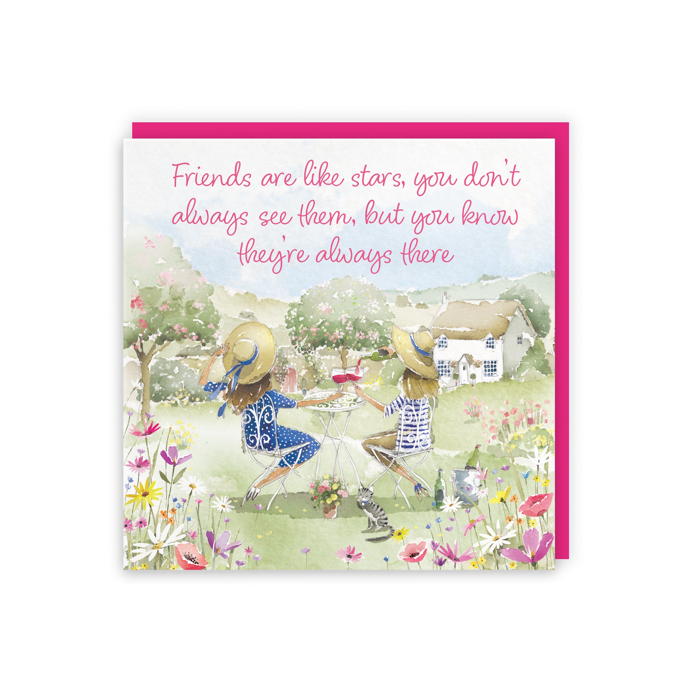 Friends Are Like Stars Friendship Card Countryside Garden Milo's Gallery - Default Title (RT06449)