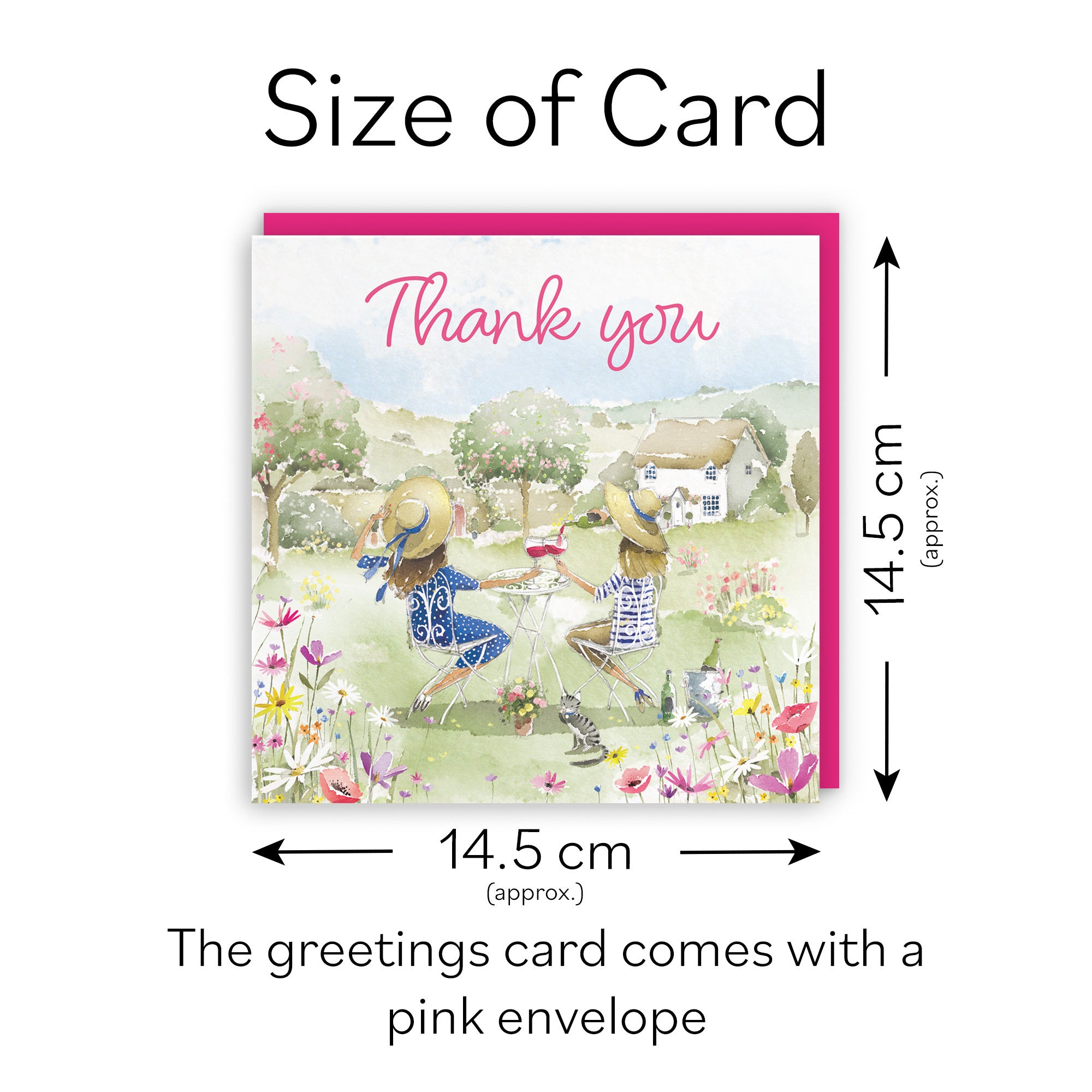 Women's Thank You Card Countryside Garden Milo's Gallery - Default Title (RT06465)