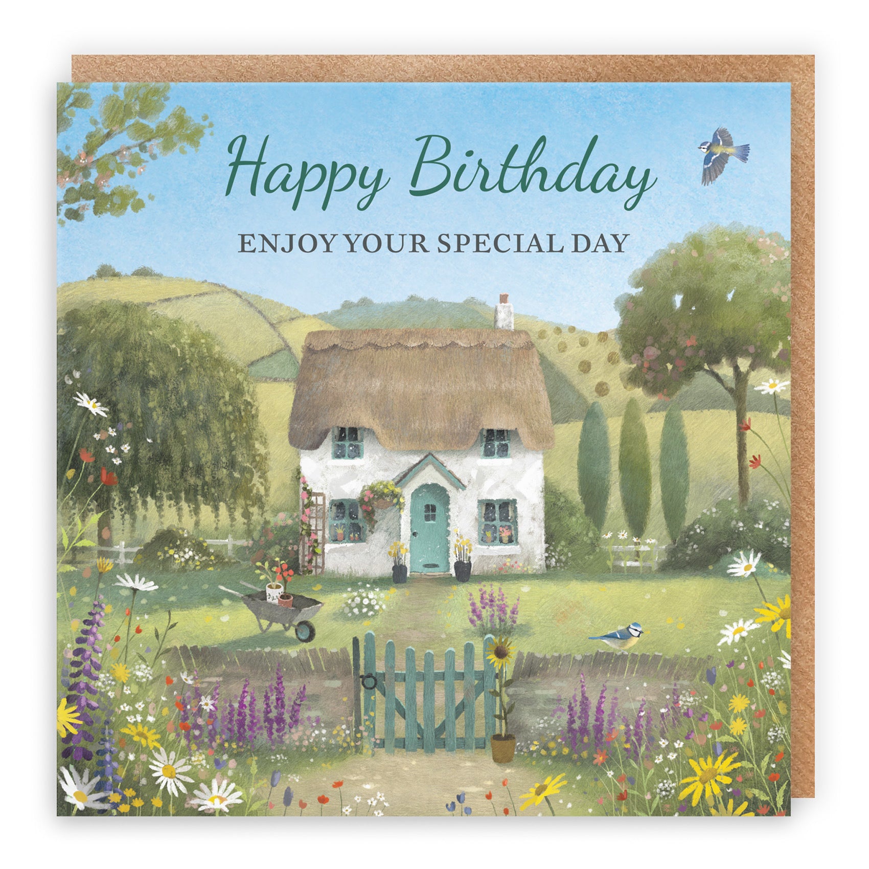 Birthday Card Thatched Cottage Milo's Gallery - Default Title (RT06467)