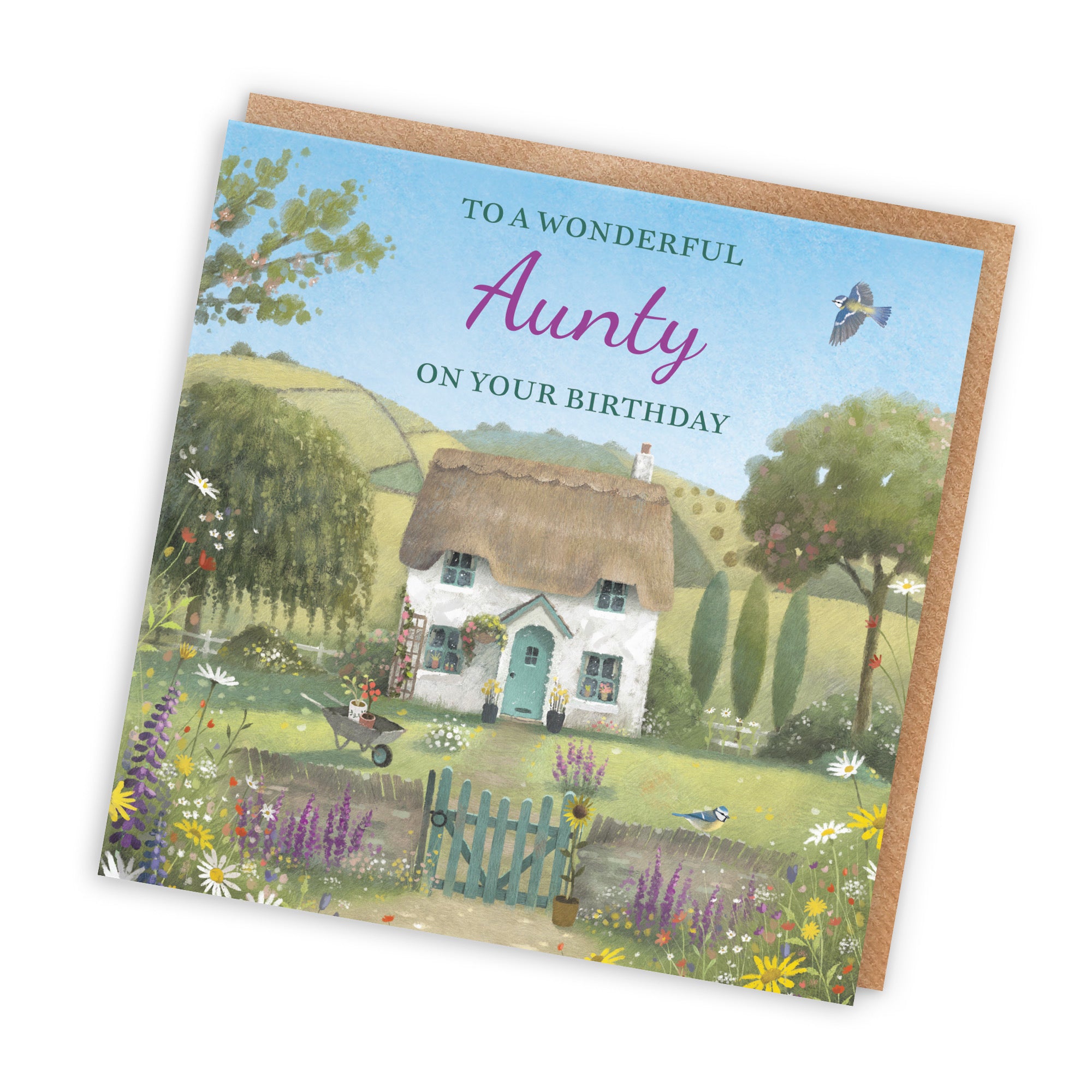 Aunty Birthday Card Thatched Cottage Milo's Gallery - Default Title (RT06472)