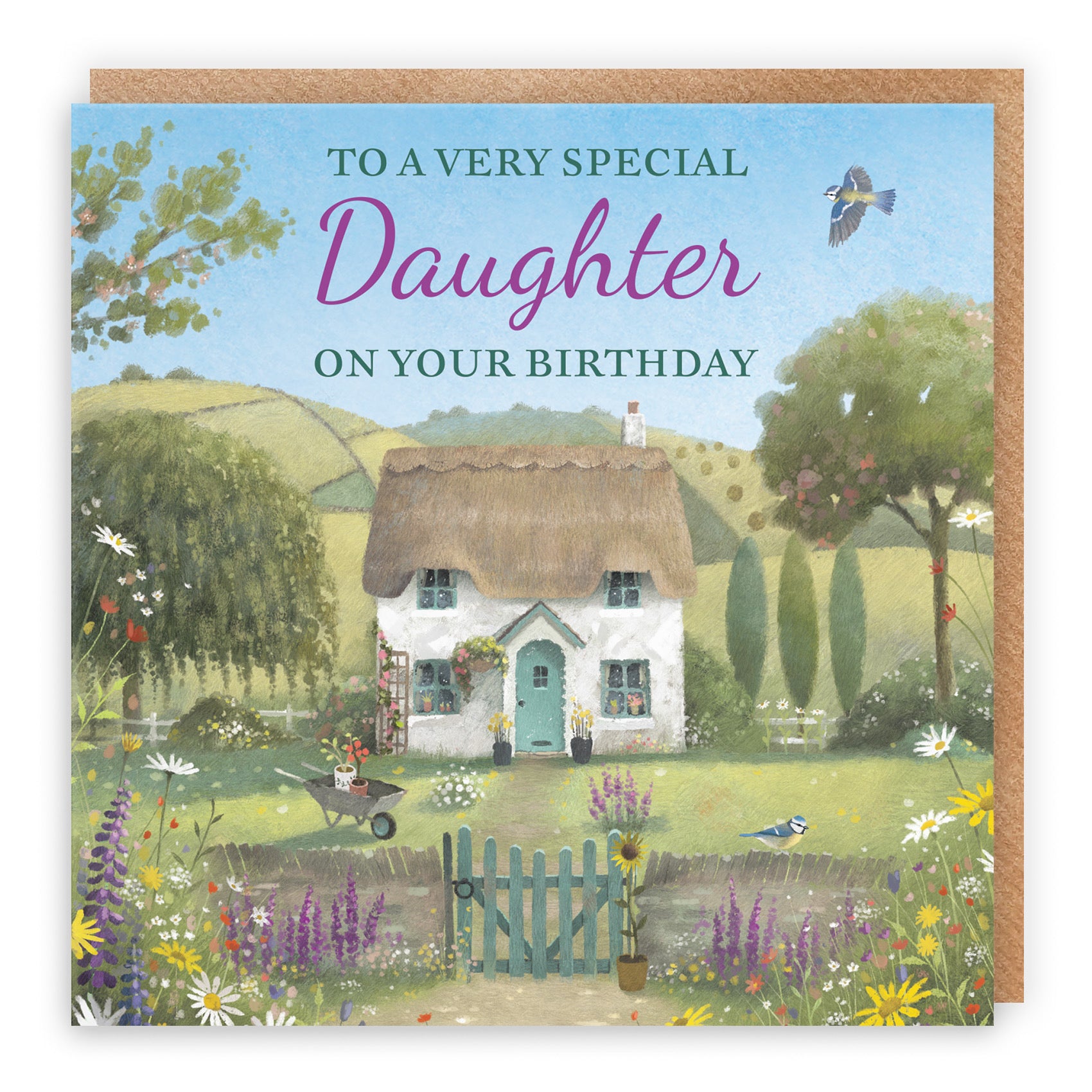 Daughter Birthday Card Thatched Cottage Milo's Gallery - Default Title (RT06479)