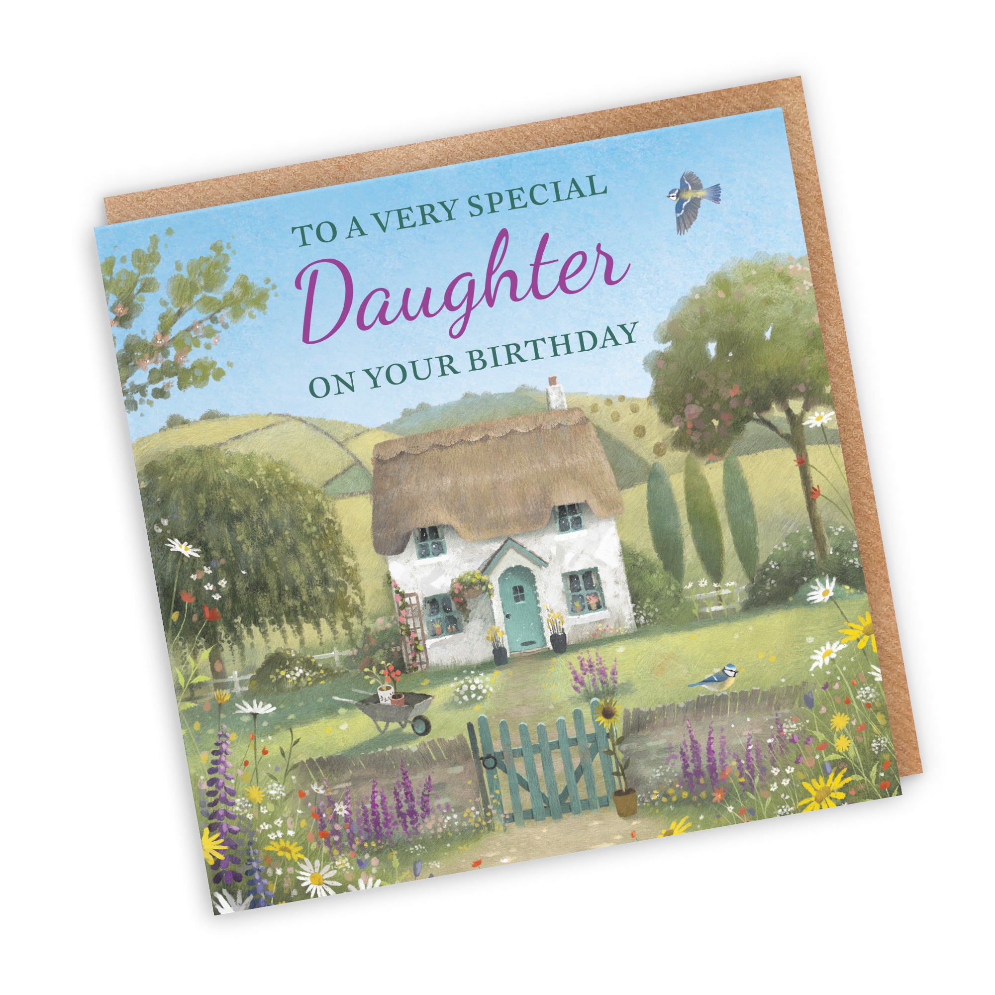 Daughter Birthday Card Thatched Cottage Milo's Gallery - Default Title (RT06479)