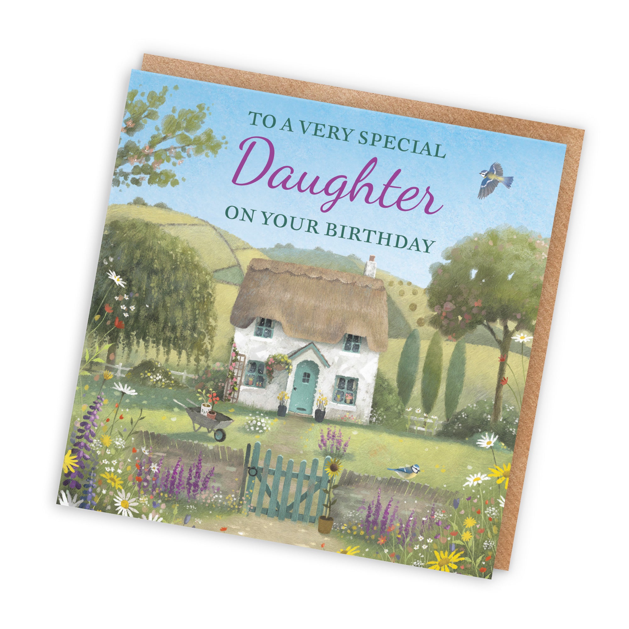 Daughter Birthday Card Thatched Cottage Milo's Gallery - Default Title (RT06479)