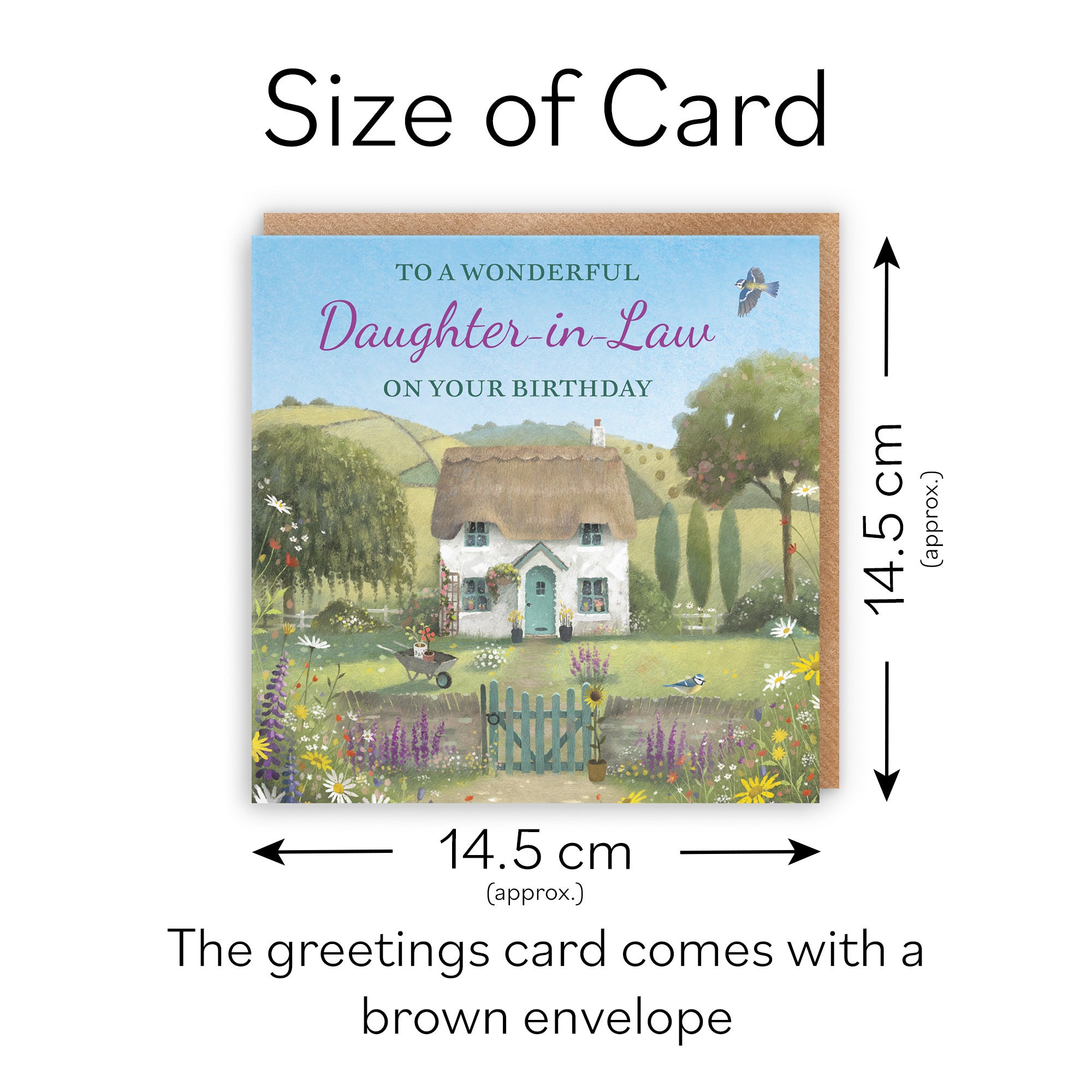 Daughter-in-Law Birthday Card Thatched Cottage Milo's Gallery - Default Title (RT06480)
