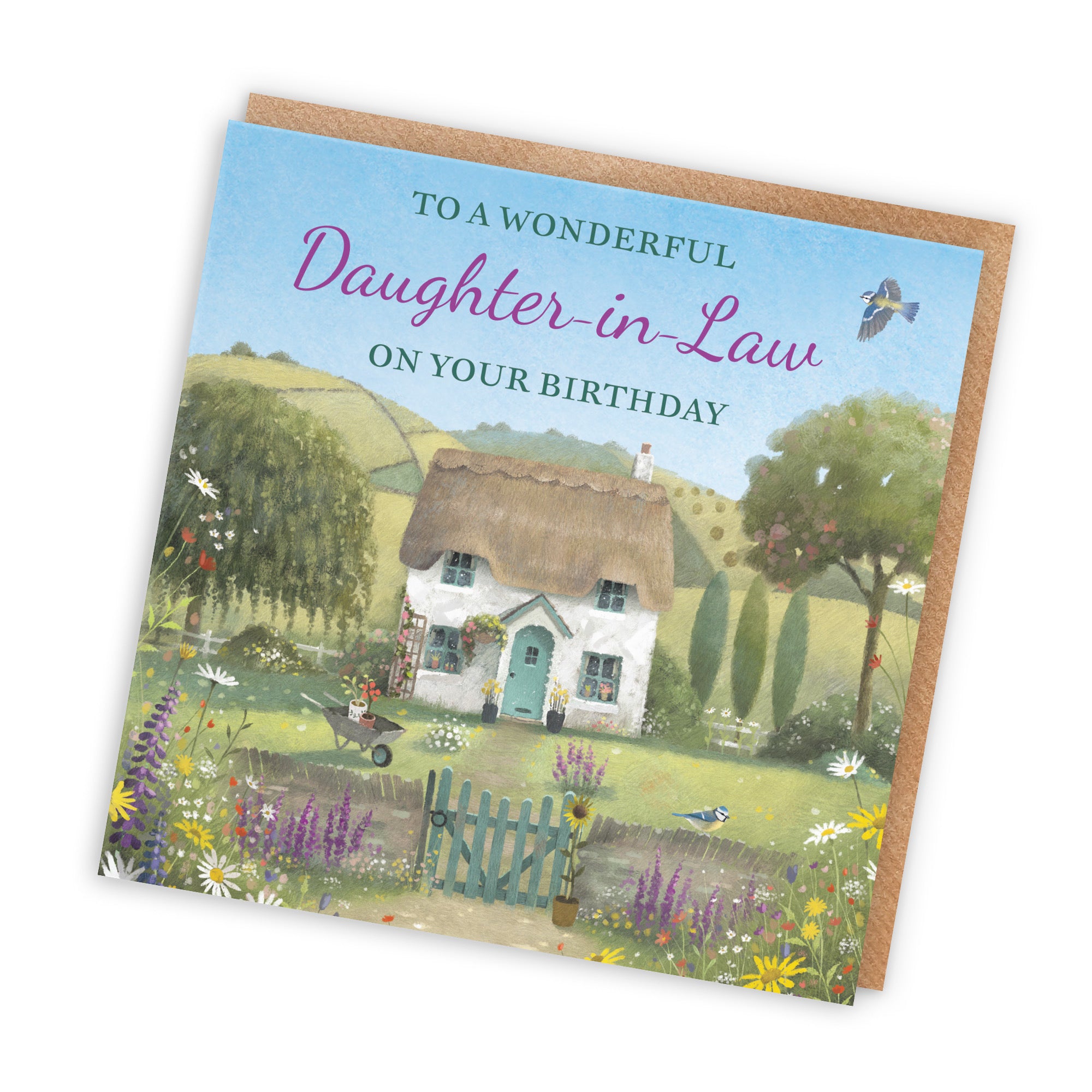 Daughter-in-Law Birthday Card Thatched Cottage Milo's Gallery - Default Title (RT06480)