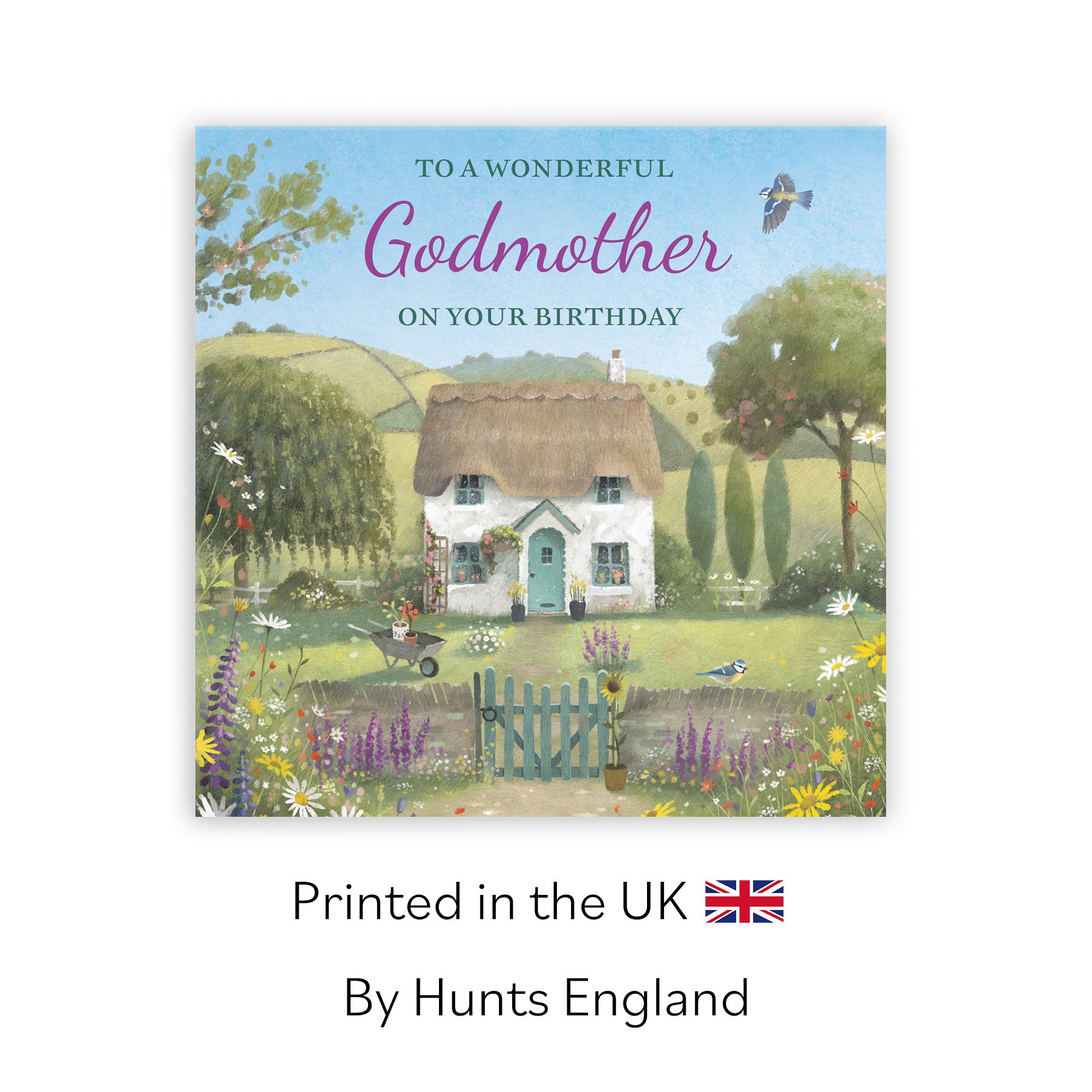 Godmother Birthday Card Thatched Cottage Milo's Gallery - Default Title (RT06487)