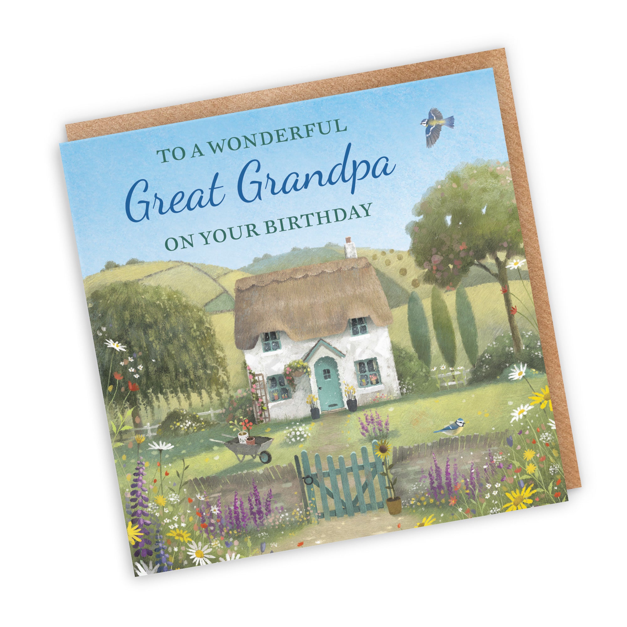 Great Grandpa Birthday Card Thatched Cottage Milo's Gallery - Default Title (RT06499)