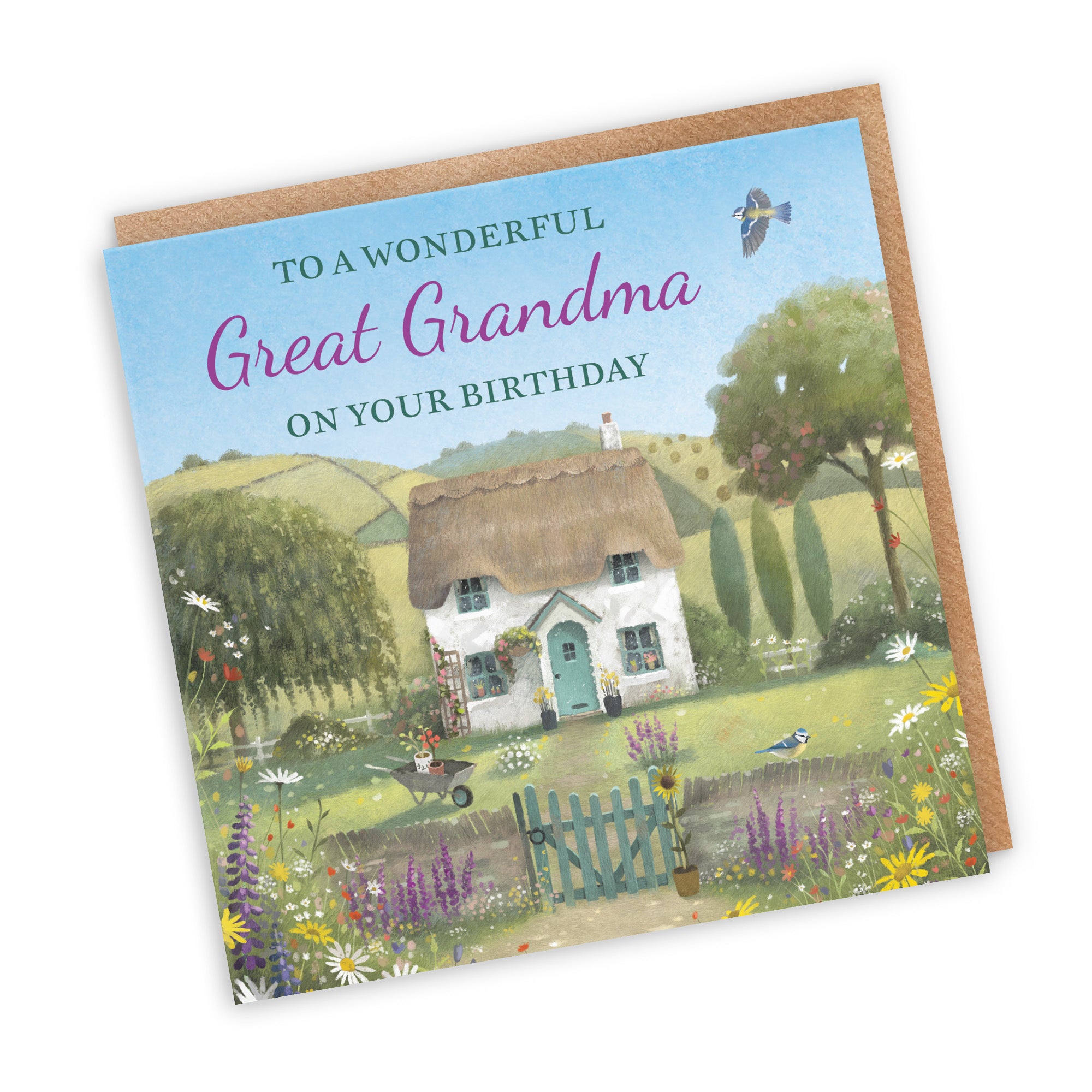 Great Grandma Birthday Card Thatched Cottage Milo's Gallery - Default Title (RT06500)