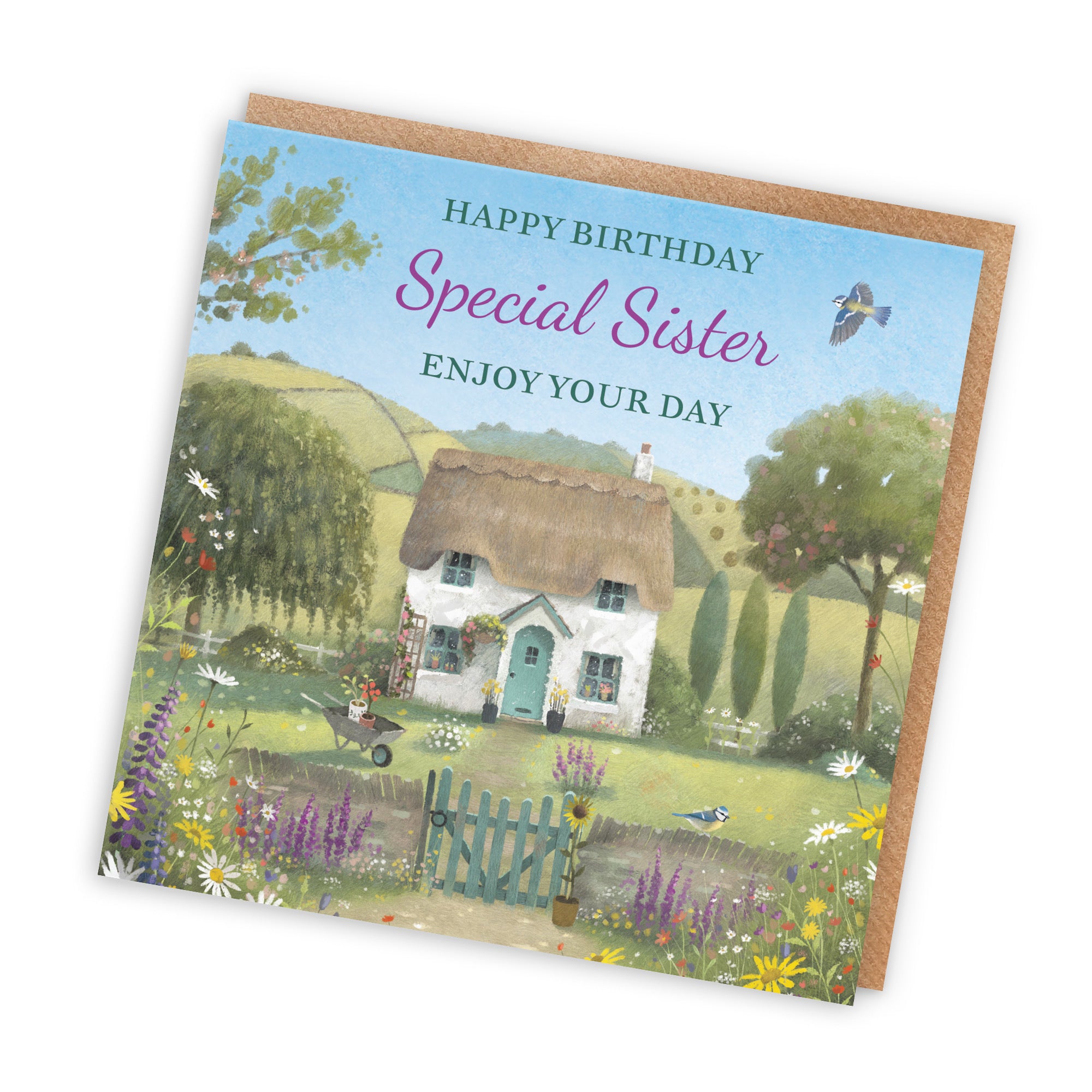 Sister Birthday Card Thatched Cottage Milo's Gallery - Default Title (RT06515)
