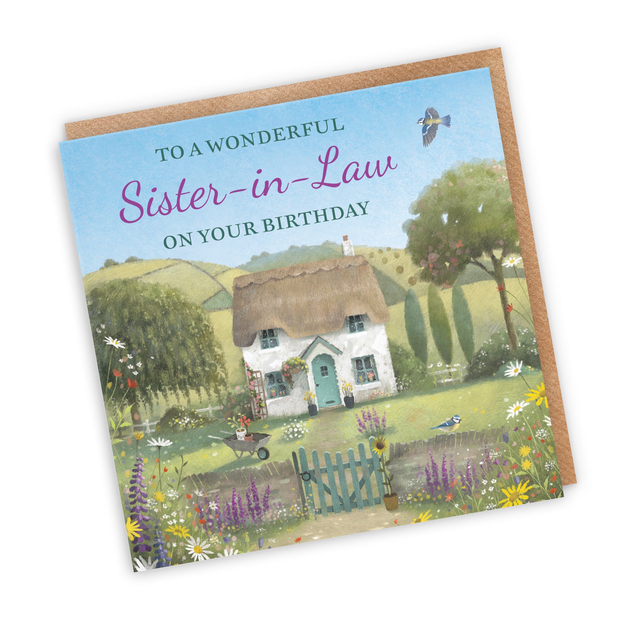 Sister-in-Law Birthday Card Thatched Cottage Milo's Gallery - Default Title (RT06516)