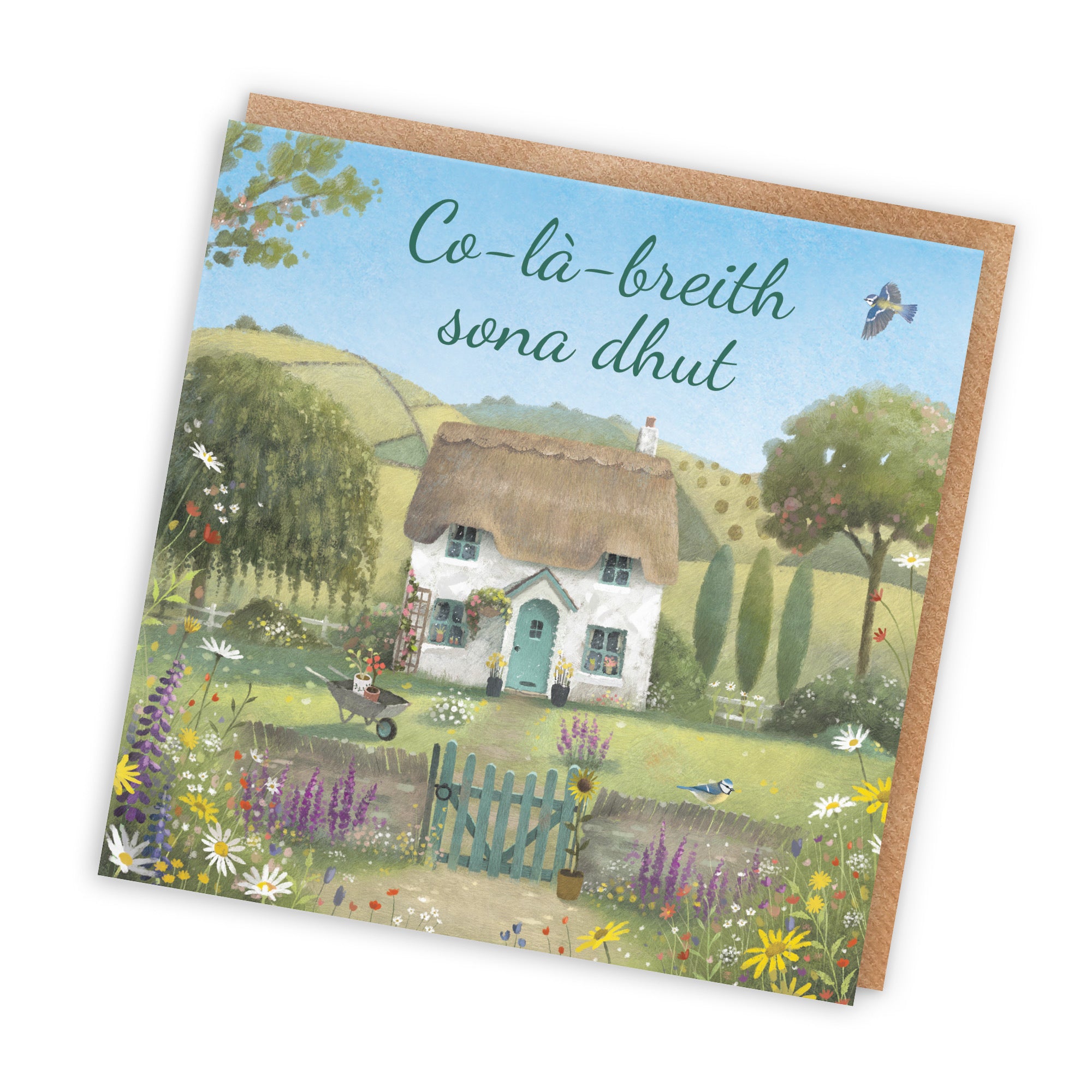 Scottish Language Birthday Card Thatched Cottage Milo's Gallery - Default Title (RT06530)