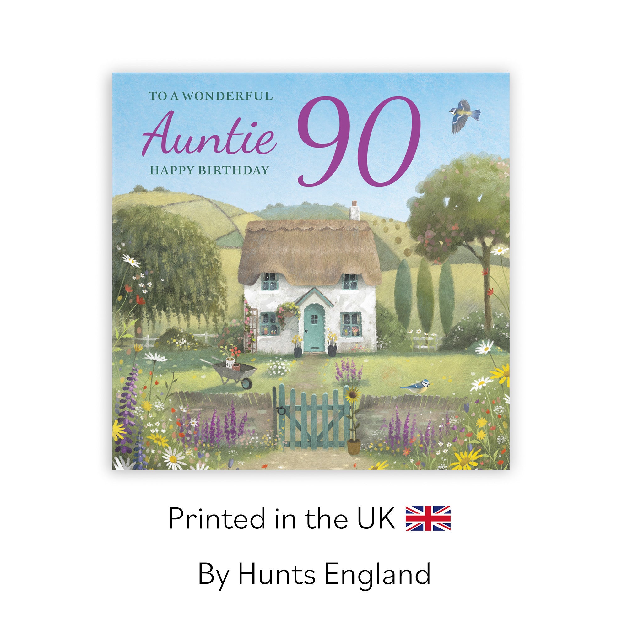 90th Auntie Birthday Card Thatched Cottage Milo's Gallery - Default Title (RT06574)