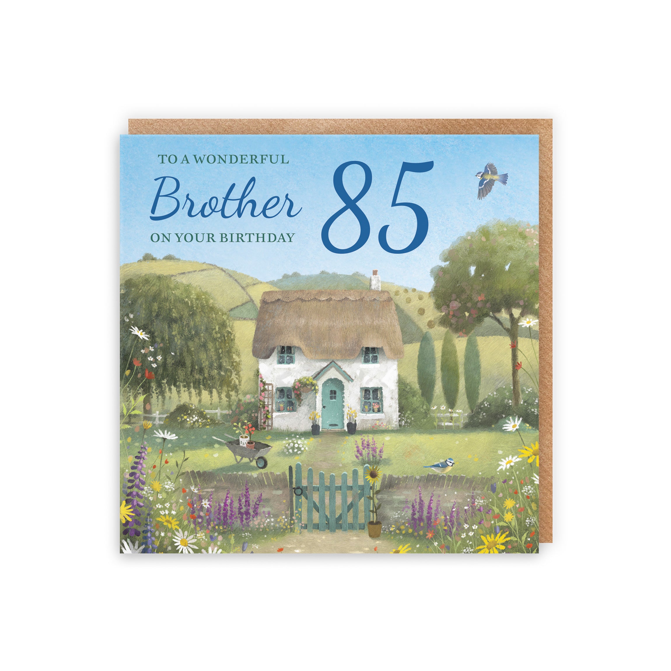 85th Brother Birthday Card Thatched Cottage Milo's Gallery - Default Title (RT06592)