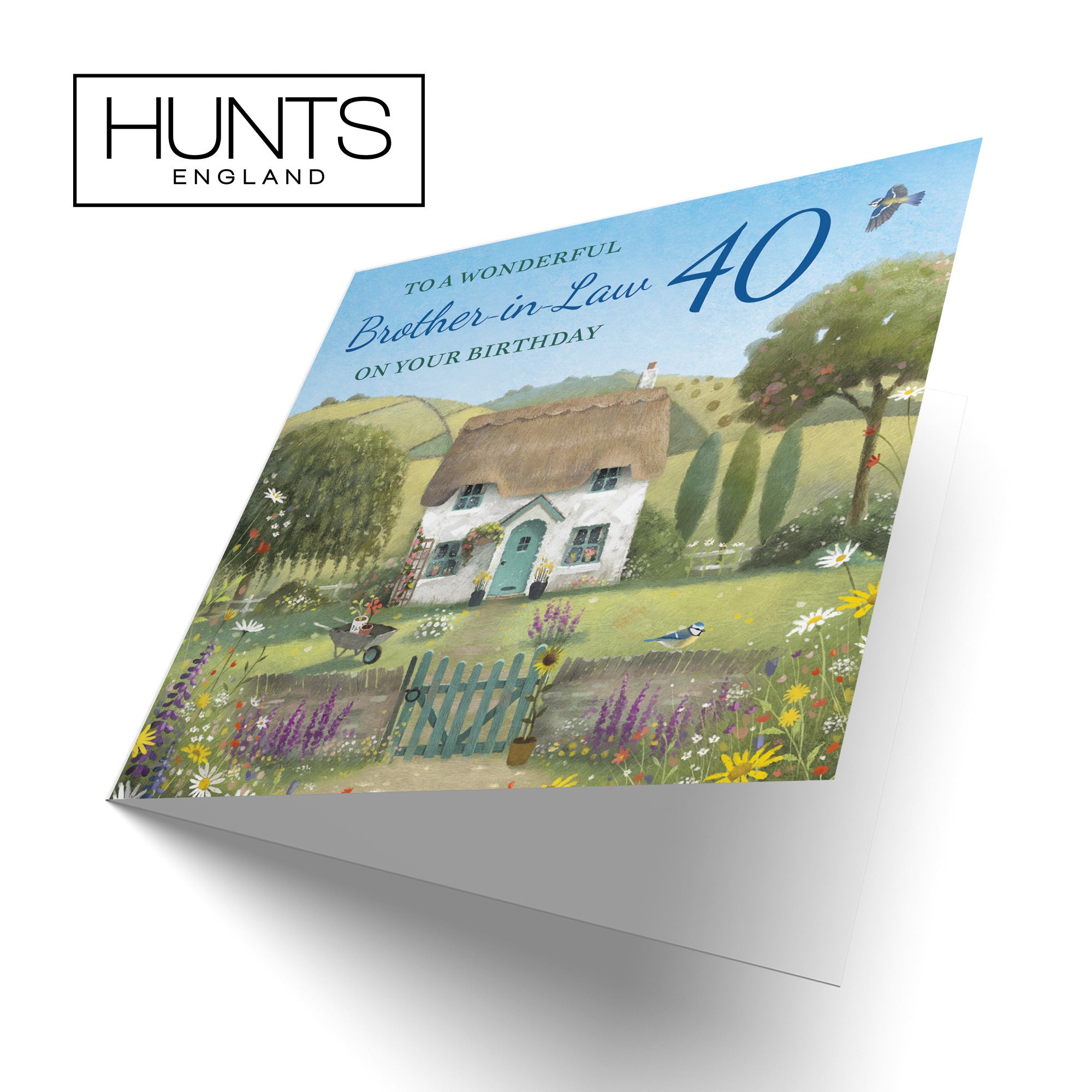 40th Brother-in-Law Birthday Card Thatched Cottage Milo's Gallery - Default Title (RT06594)