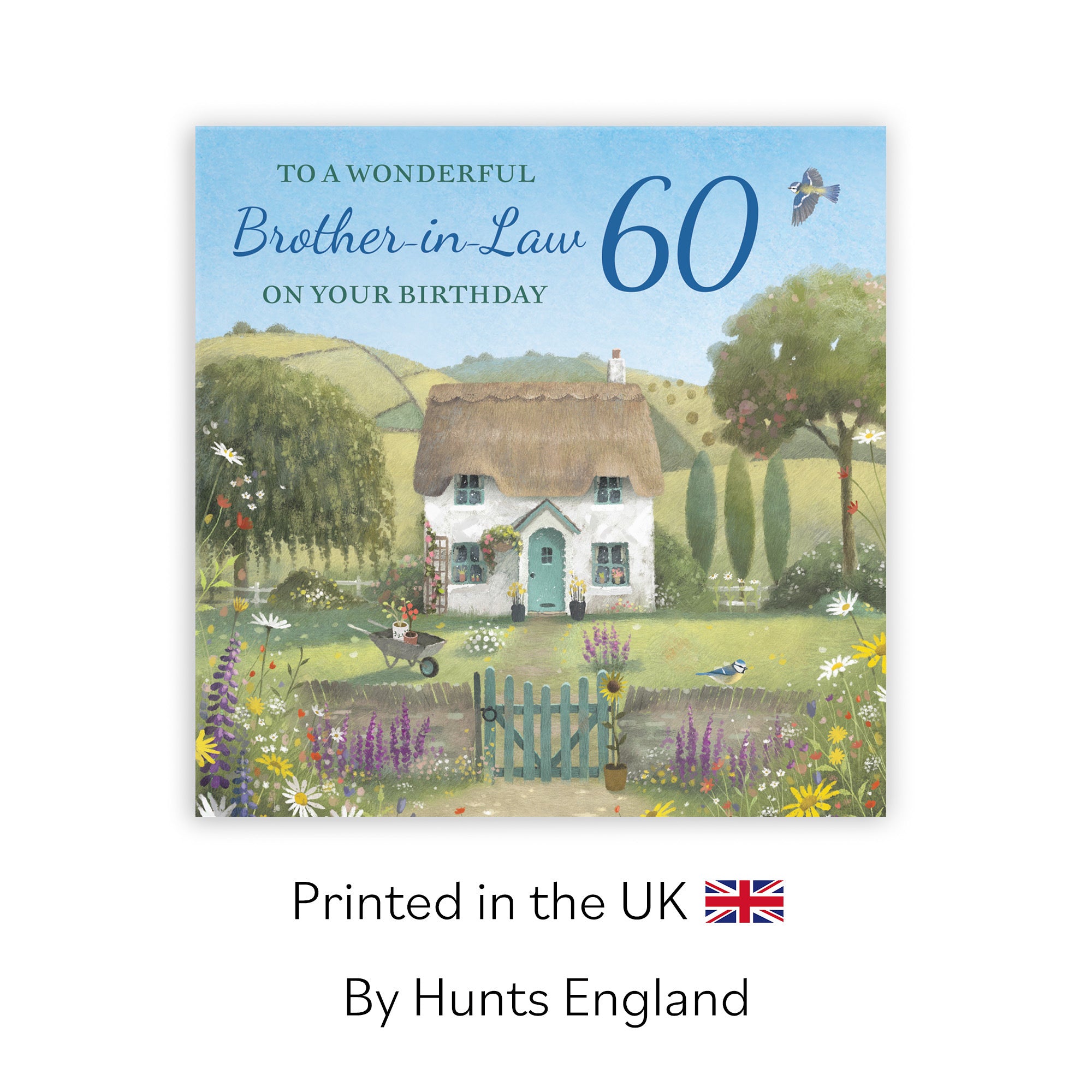 60th Brother-in-Law Birthday Card Thatched Cottage Milo's Gallery - Default Title (RT06596)