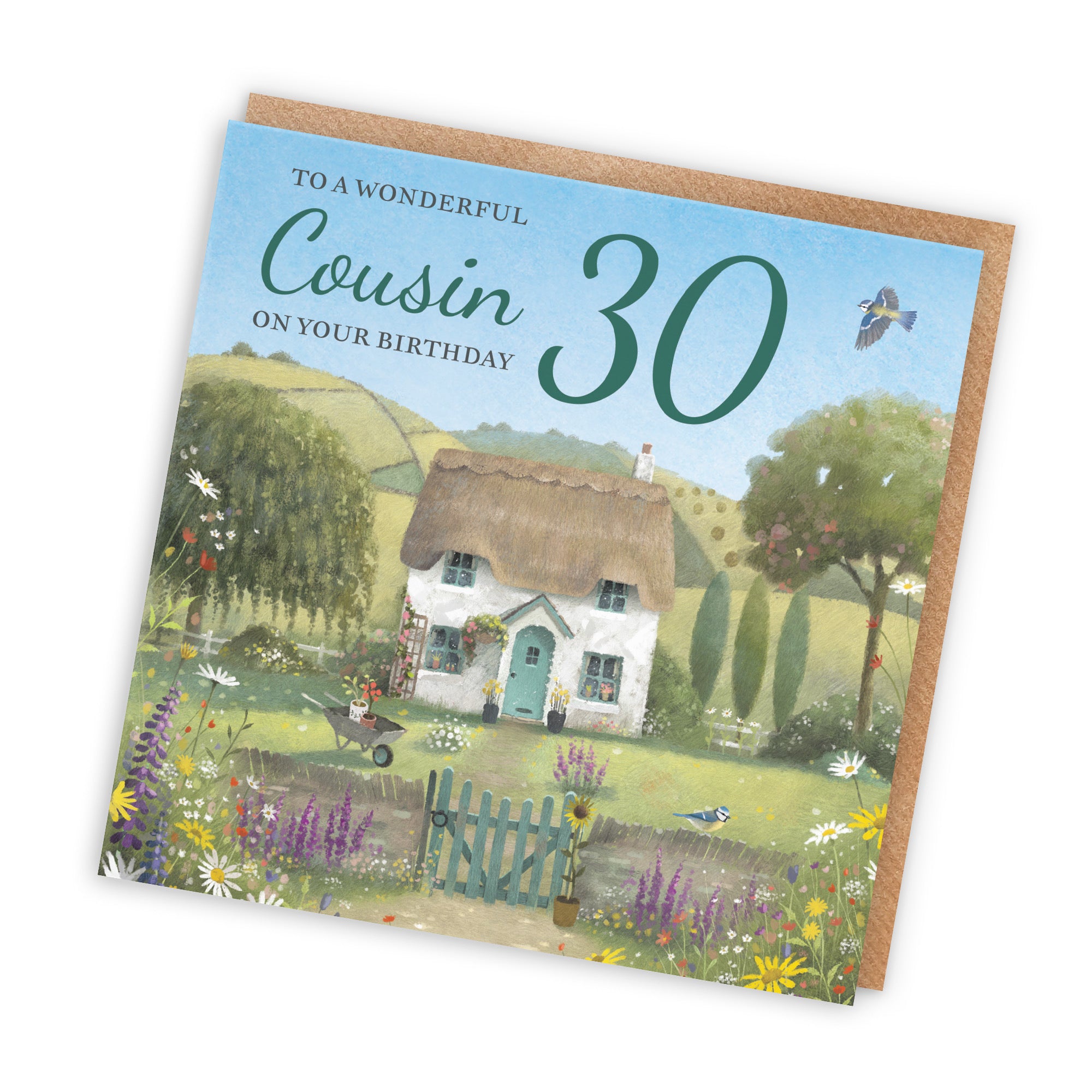30th Cousin Birthday Card Thatched Cottage Milo's Gallery - Default Title (RT06602)