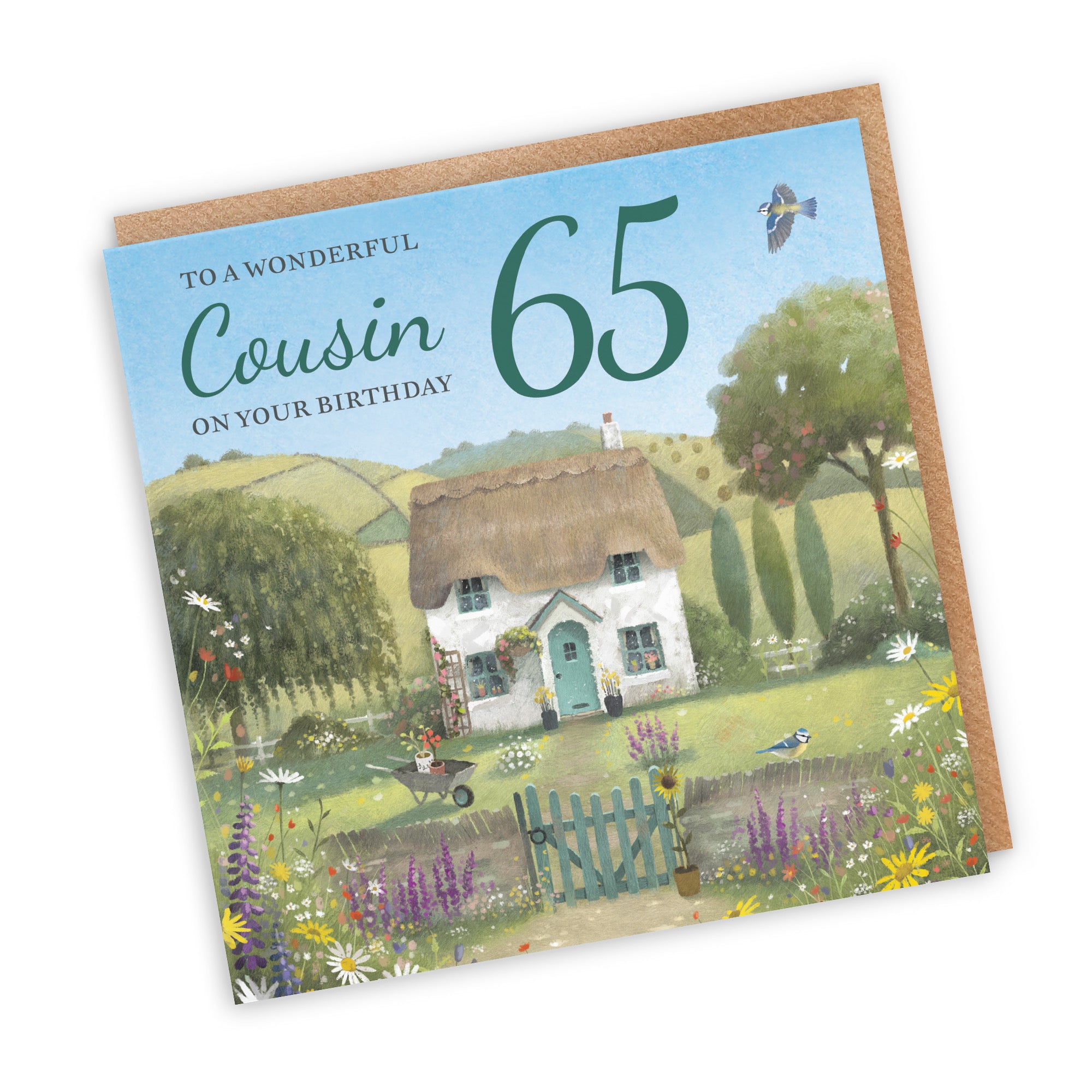 65th Cousin Birthday Card Thatched Cottage Milo's Gallery - Default Title (RT06606)