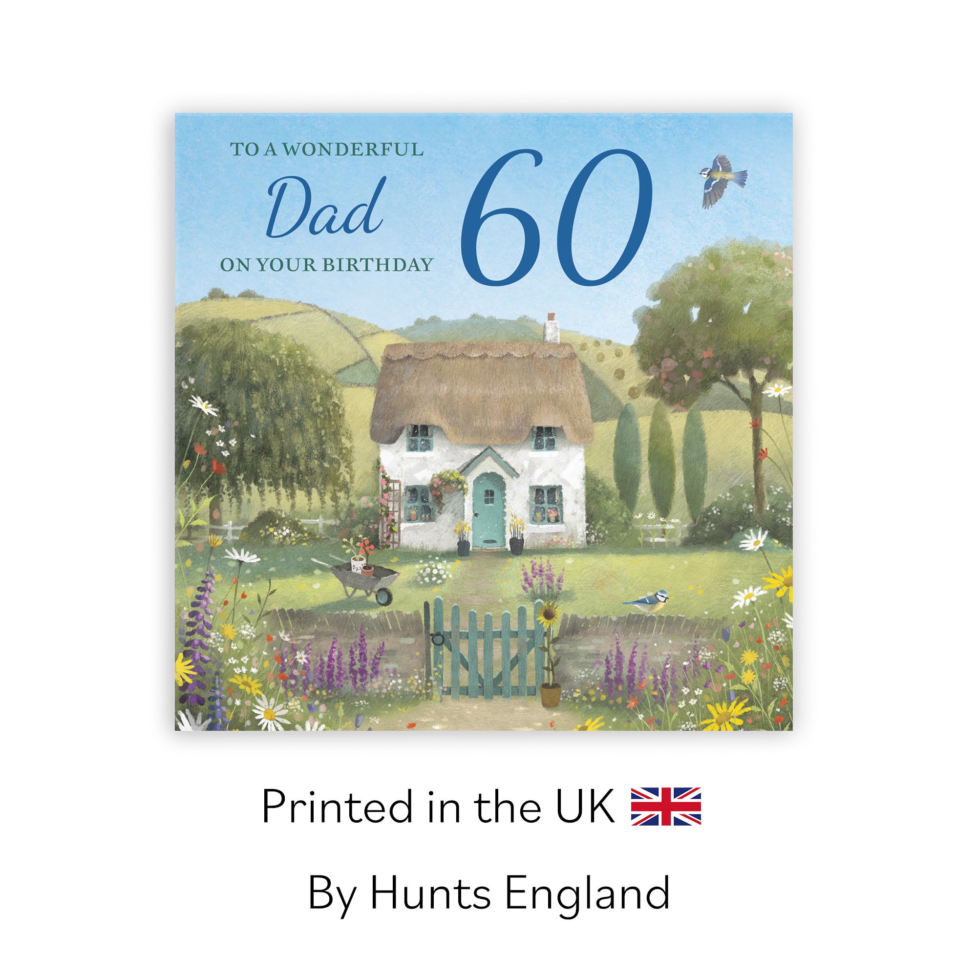 60th Dad Birthday Card Thatched Cottage Milo's Gallery - Default Title (RT06611)