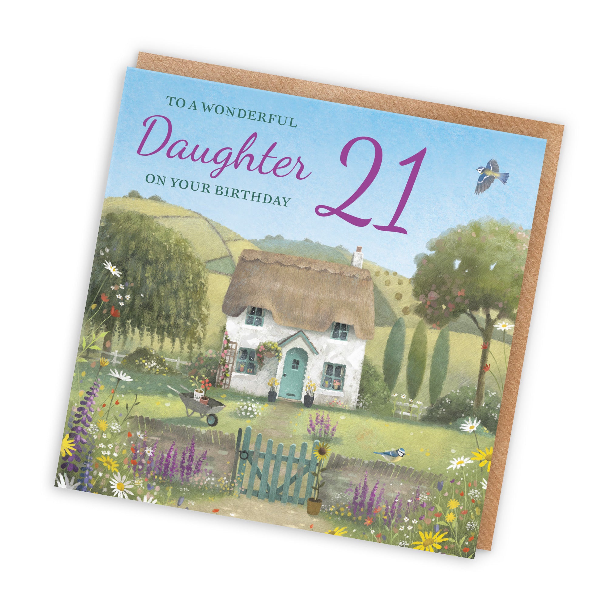 21st Daughter Birthday Card Thatched Cottage Milo's Gallery - Default Title (RT06620)