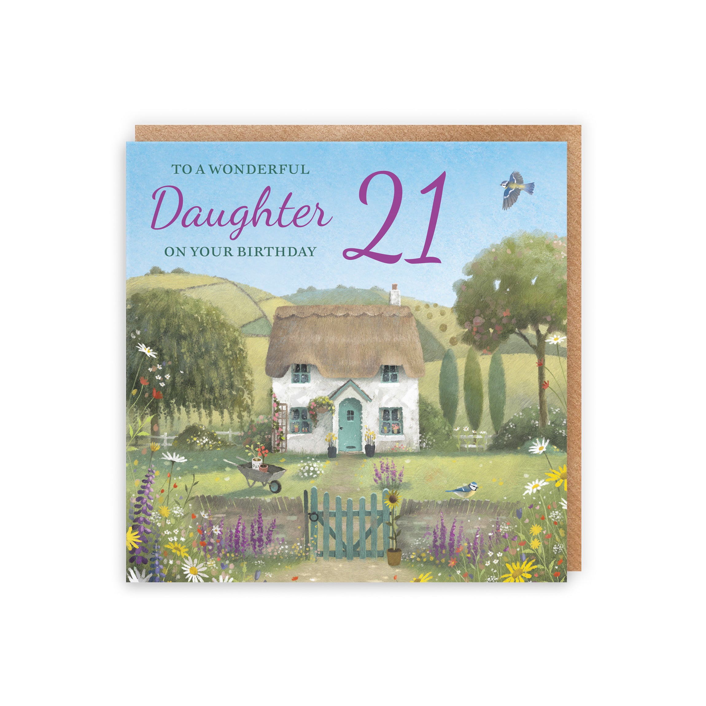 21st Daughter Birthday Card Thatched Cottage Milo's Gallery - Default Title (RT06620)