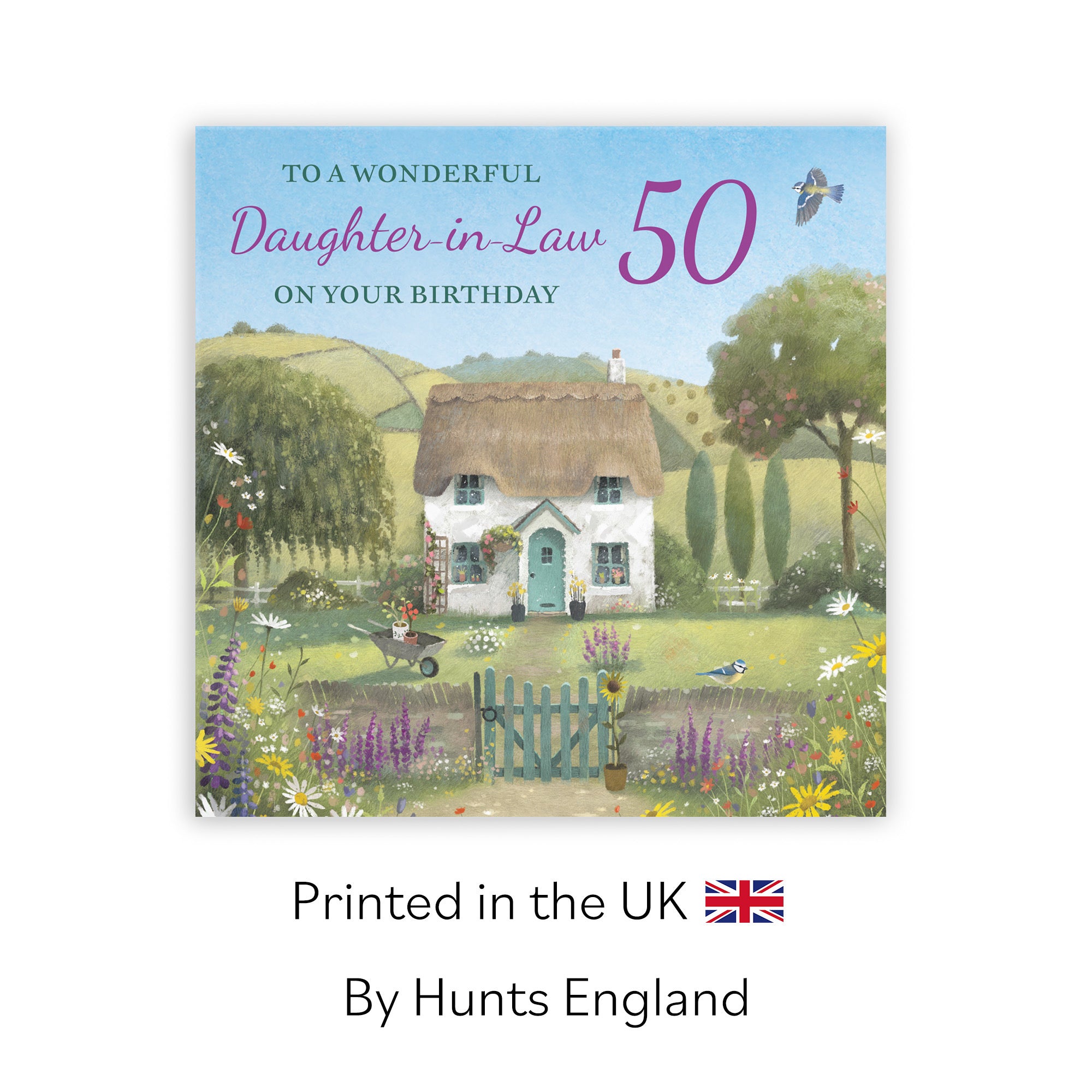 50th Daughter-in-Law Birthday Card Thatched Cottage Milo's Gallery - Default Title (RT06632)