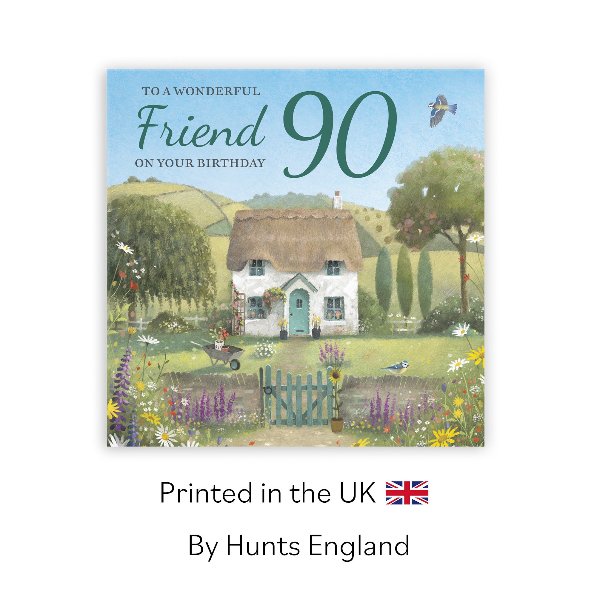 90th Friend Birthday Card Thatched Cottage Milo's Gallery - Default Title (RT06645)