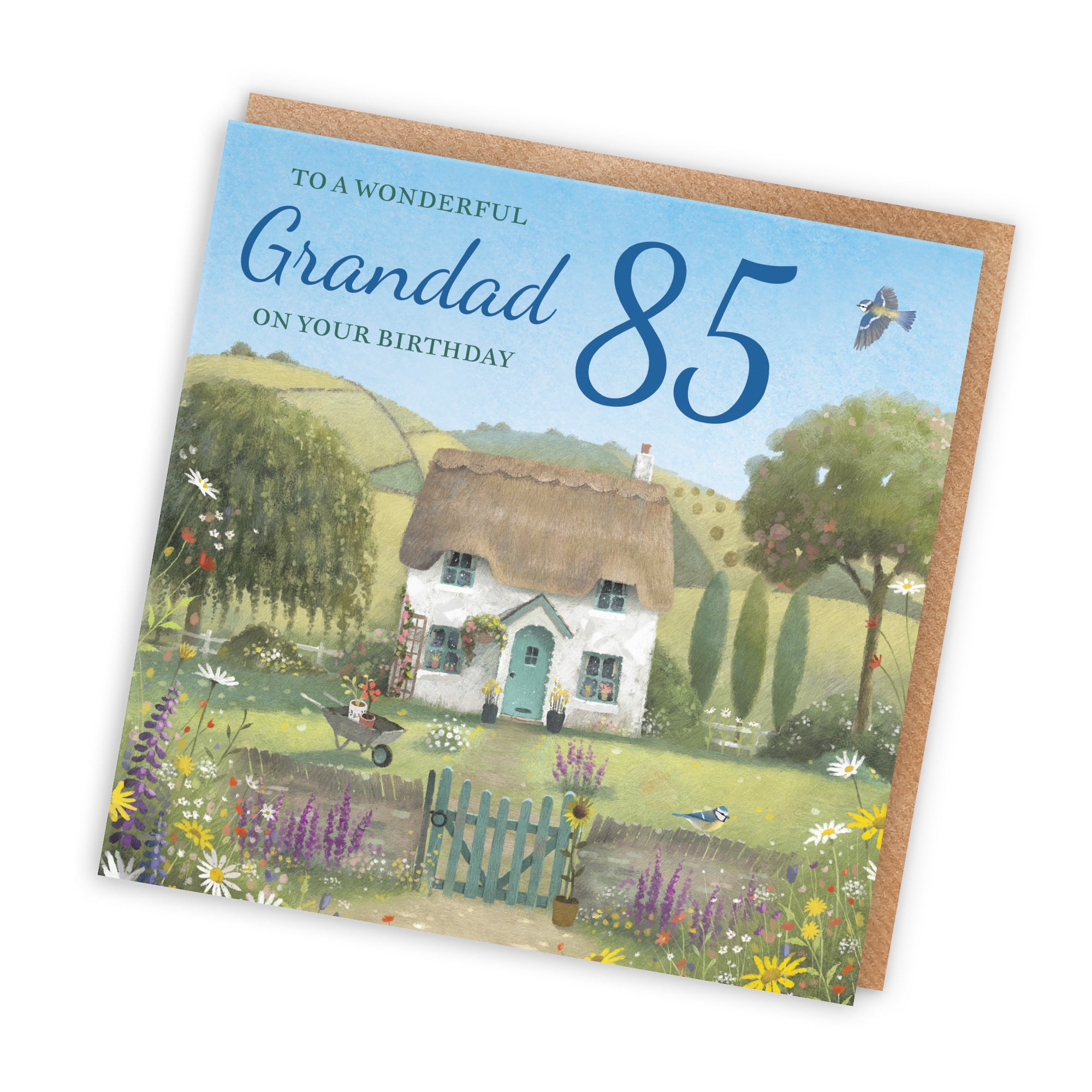 85th Grandad Birthday Card Thatched Cottage Milo's Gallery - Default Title (RT06663)