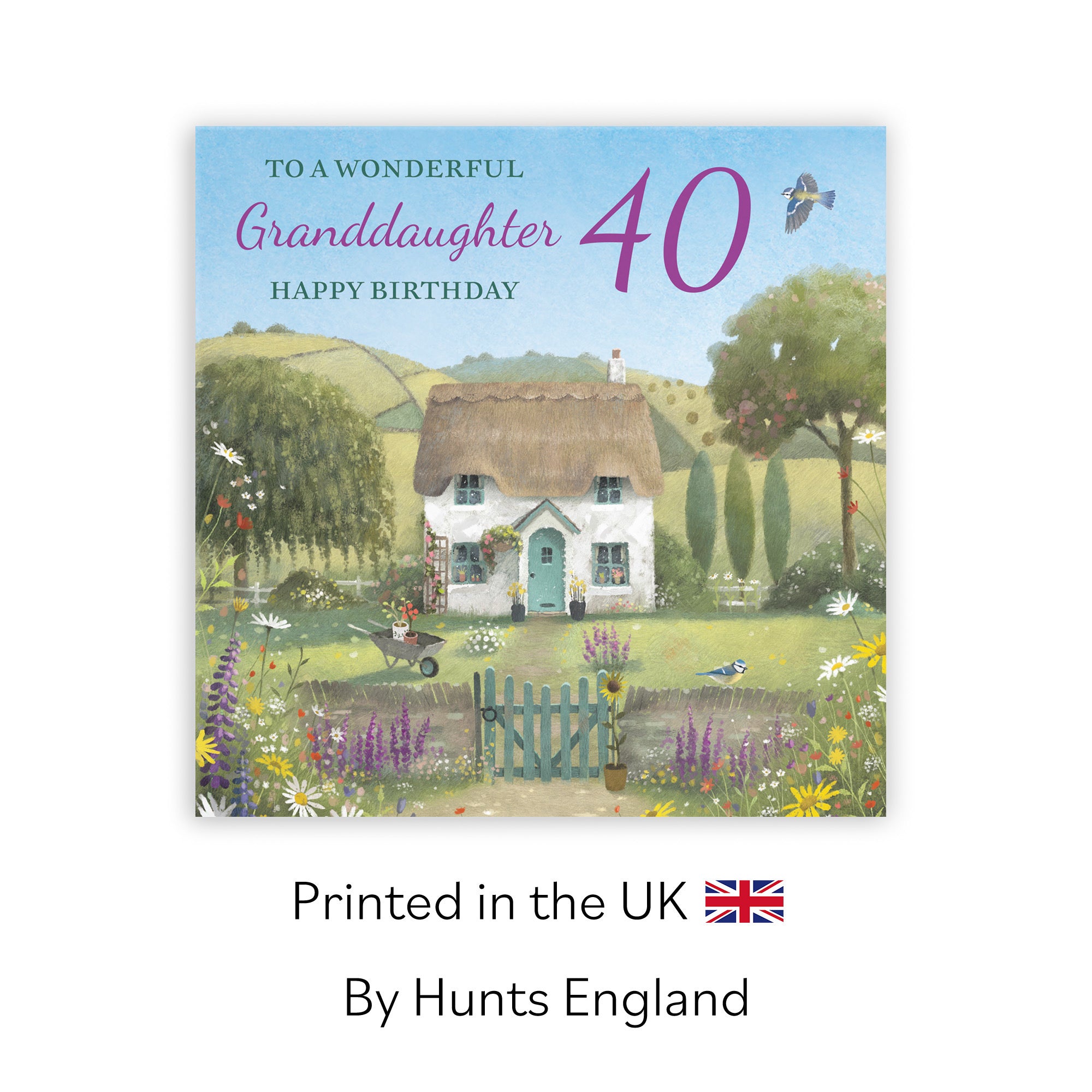 40th Granddaughter Birthday Card Thatched Cottage Milo's Gallery - Default Title (RT06675)