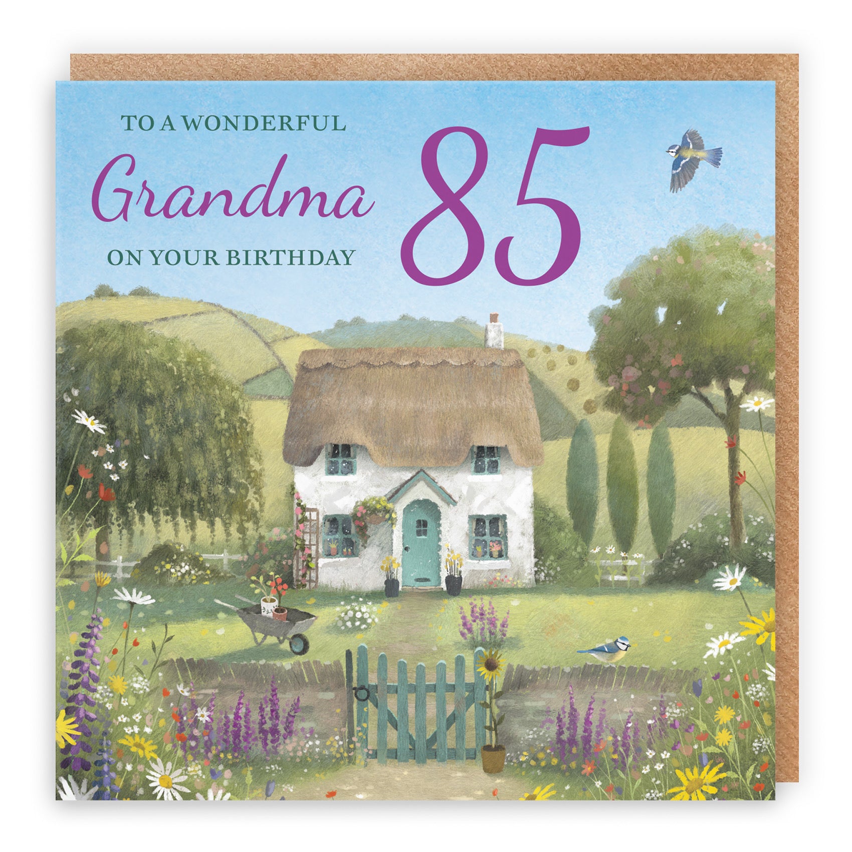 85th Grandma Birthday Card Thatched Cottage Milo's Gallery - Default Title (RT06679)
