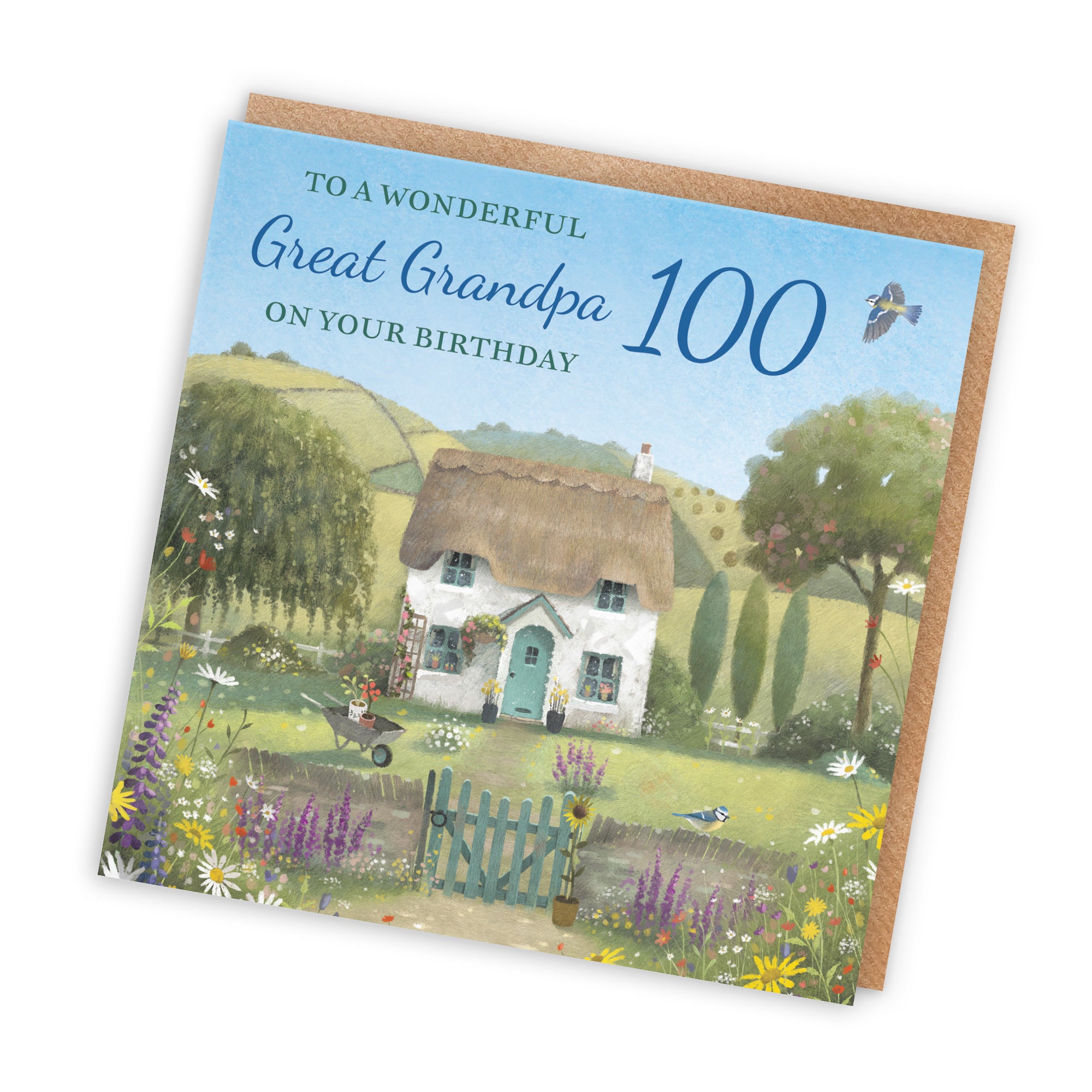 100th Great Grandpa Birthday Card Thatched Cottage Milo's Gallery - Default Title (RT06699)