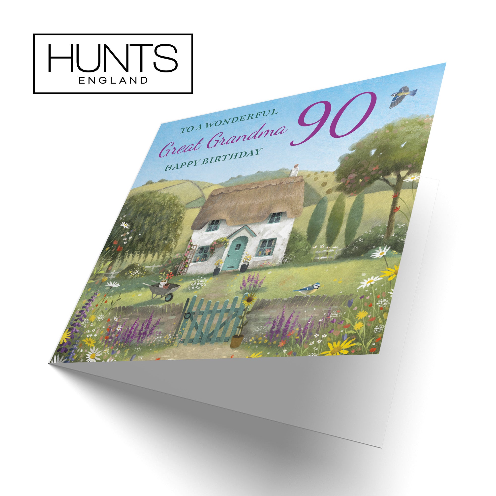 90th Great Grandma Birthday Card Thatched Cottage Milo's Gallery - Default Title (RT06700)
