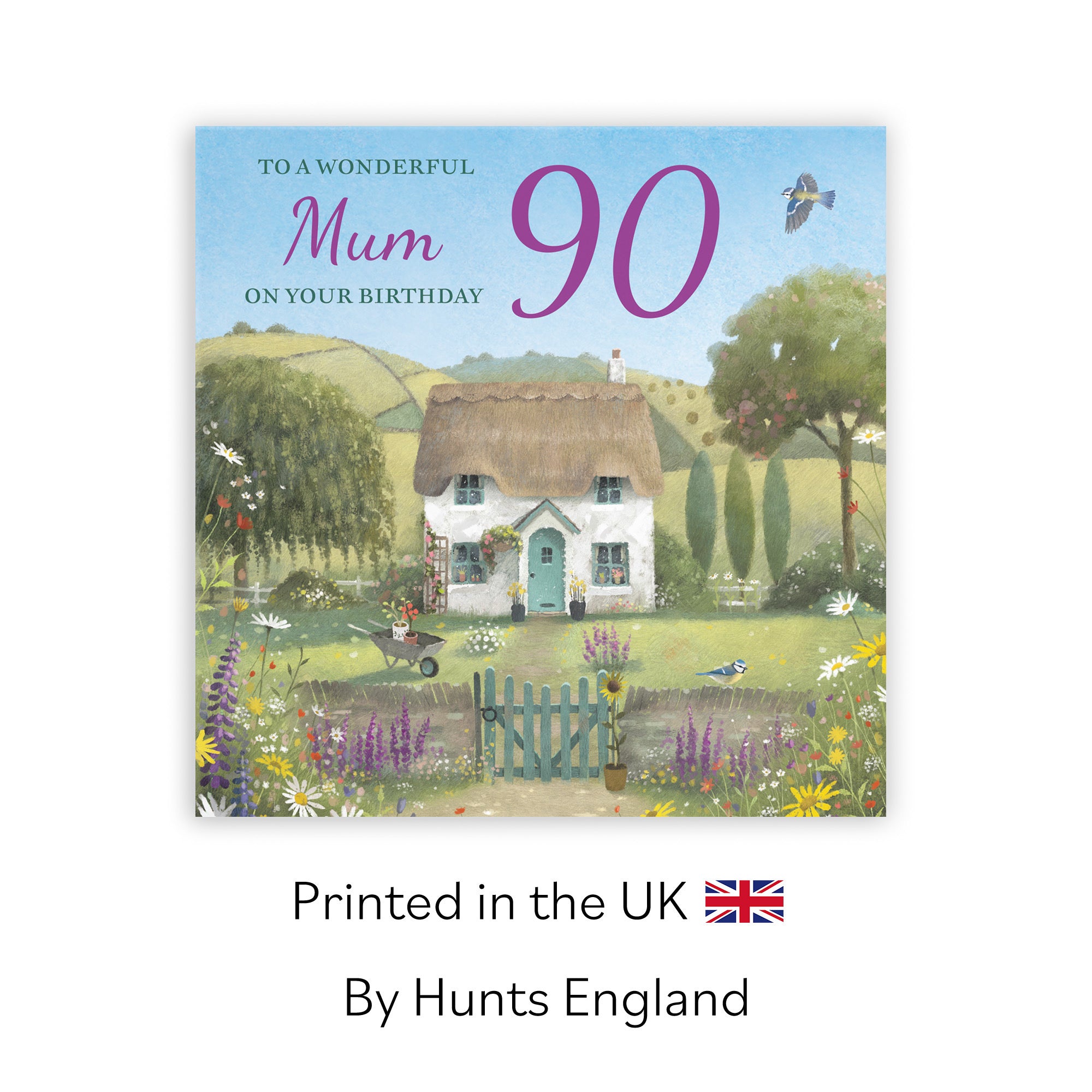 90th Mum Birthday Card Thatched Cottage Milo's Gallery - Default Title (RT06720)
