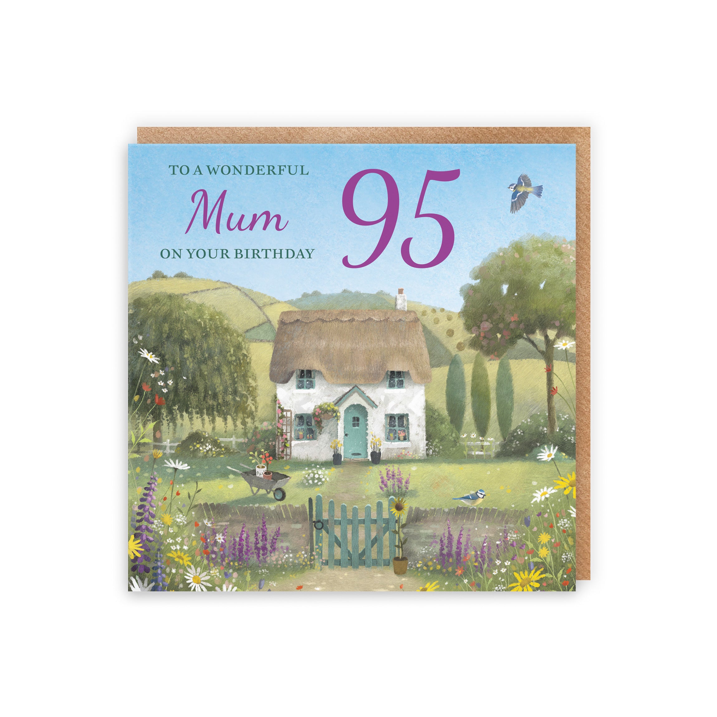 95th Mum Birthday Card Thatched Cottage Milo's Gallery - Default Title (RT06721)